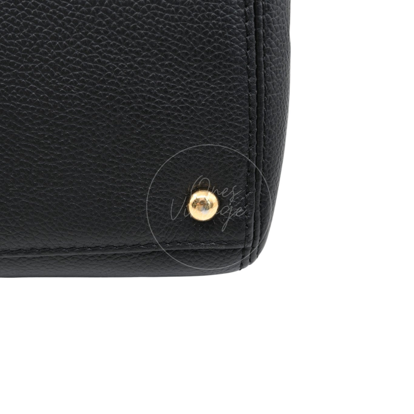 [Pre-owned] Chanel Cerf Small Black Calfskin Tote Bag GHW Series 16