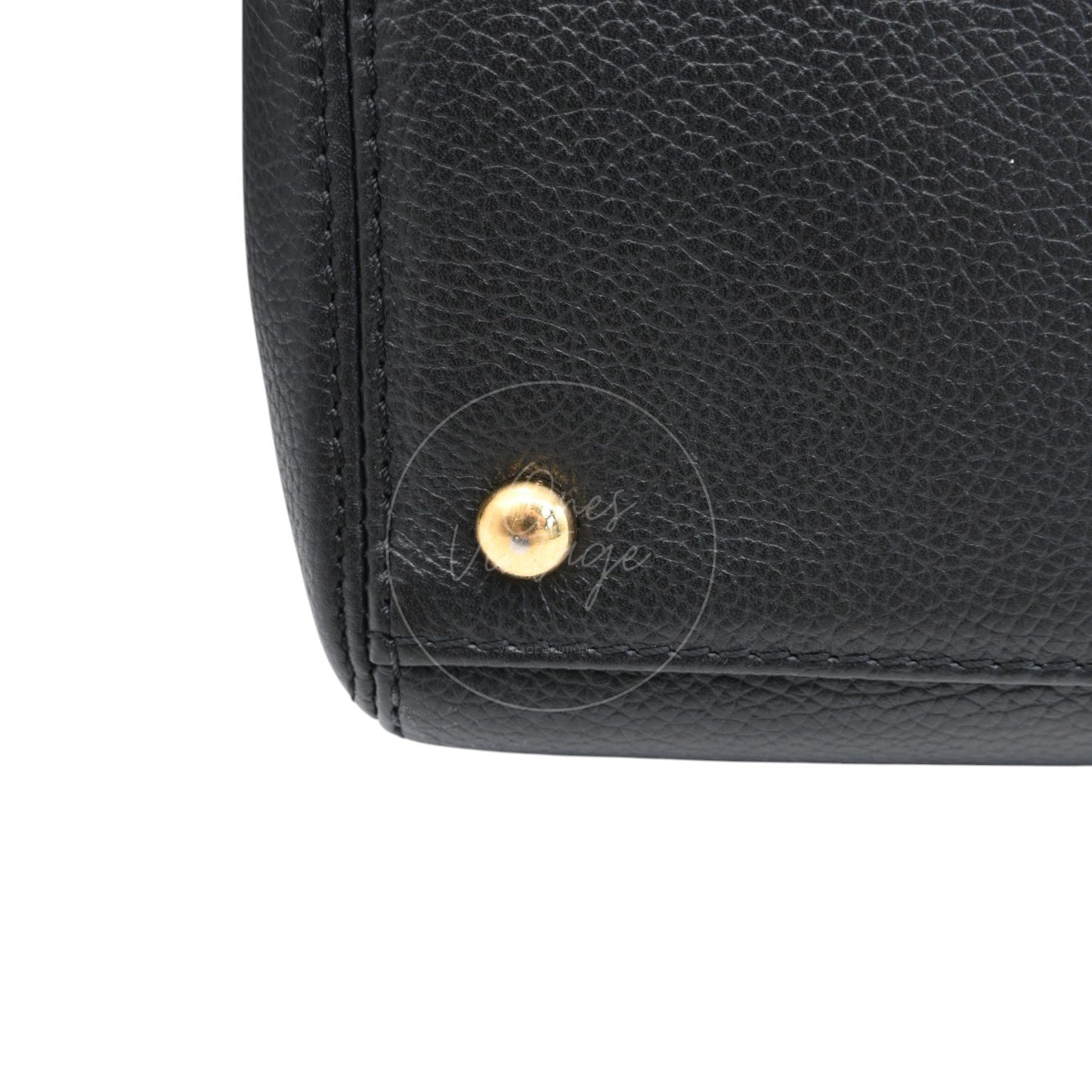 [Pre-owned] Chanel Cerf Small Black Calfskin Tote Bag GHW Series 16
