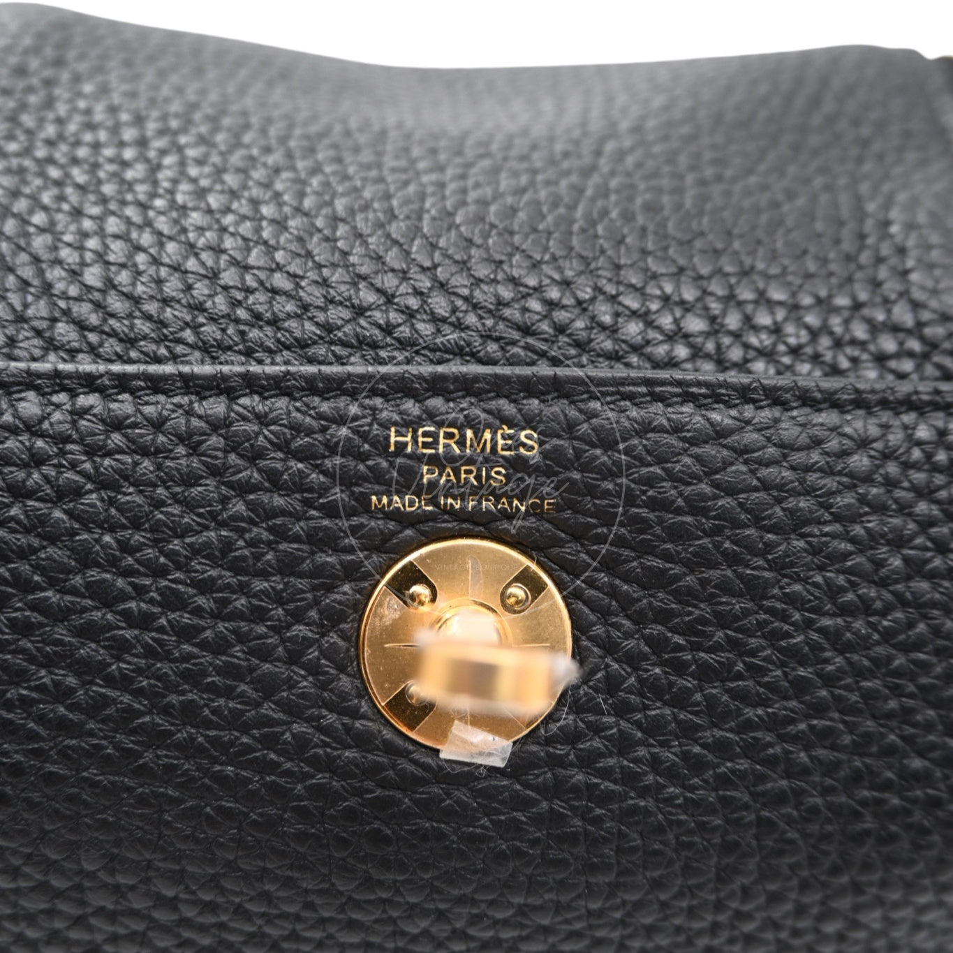[Pre-owned] Hermes Mini Lindy Black Evercolor GHW Stamp Y