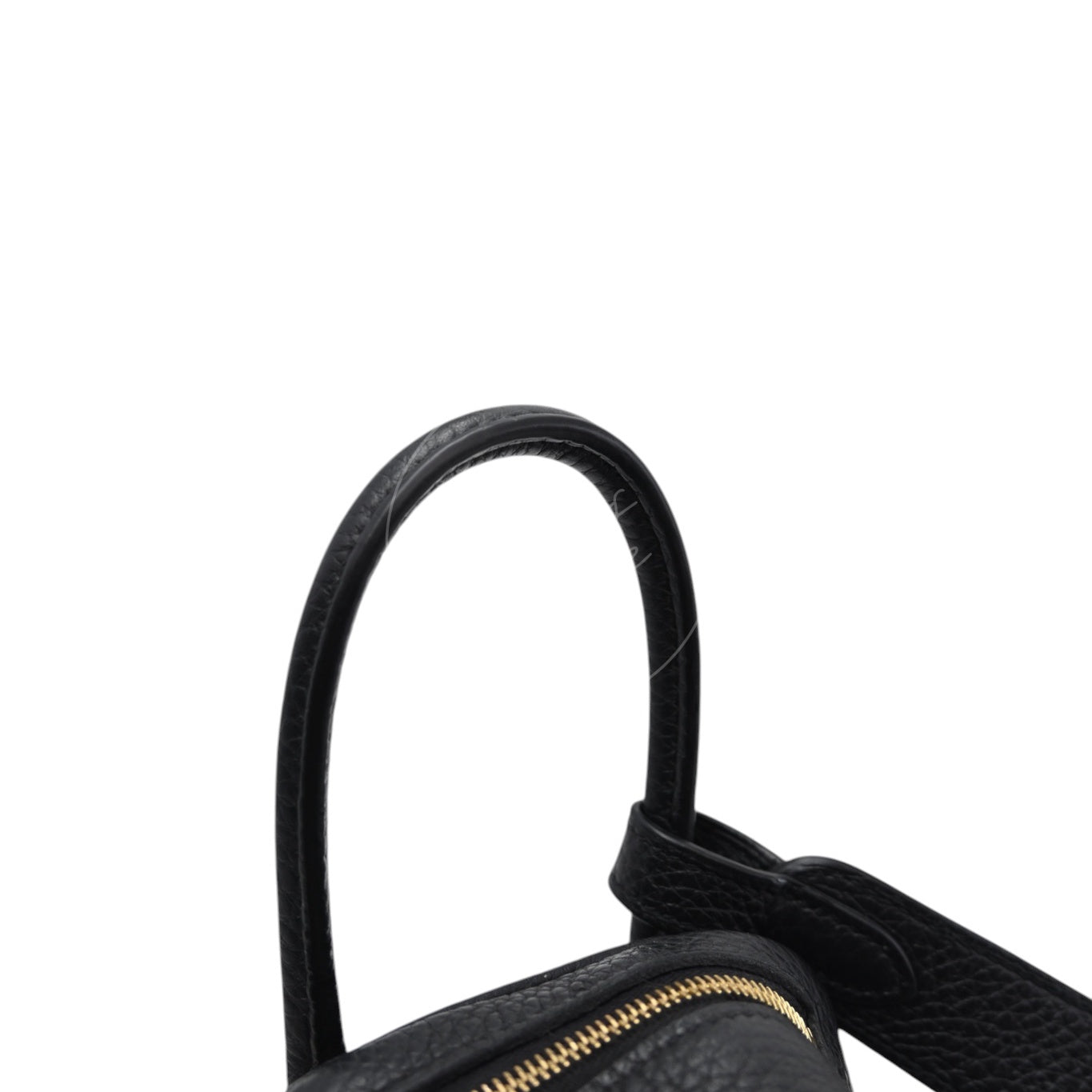 [Pre-owned] Hermes Mini Lindy Black Evercolor GHW Stamp Y