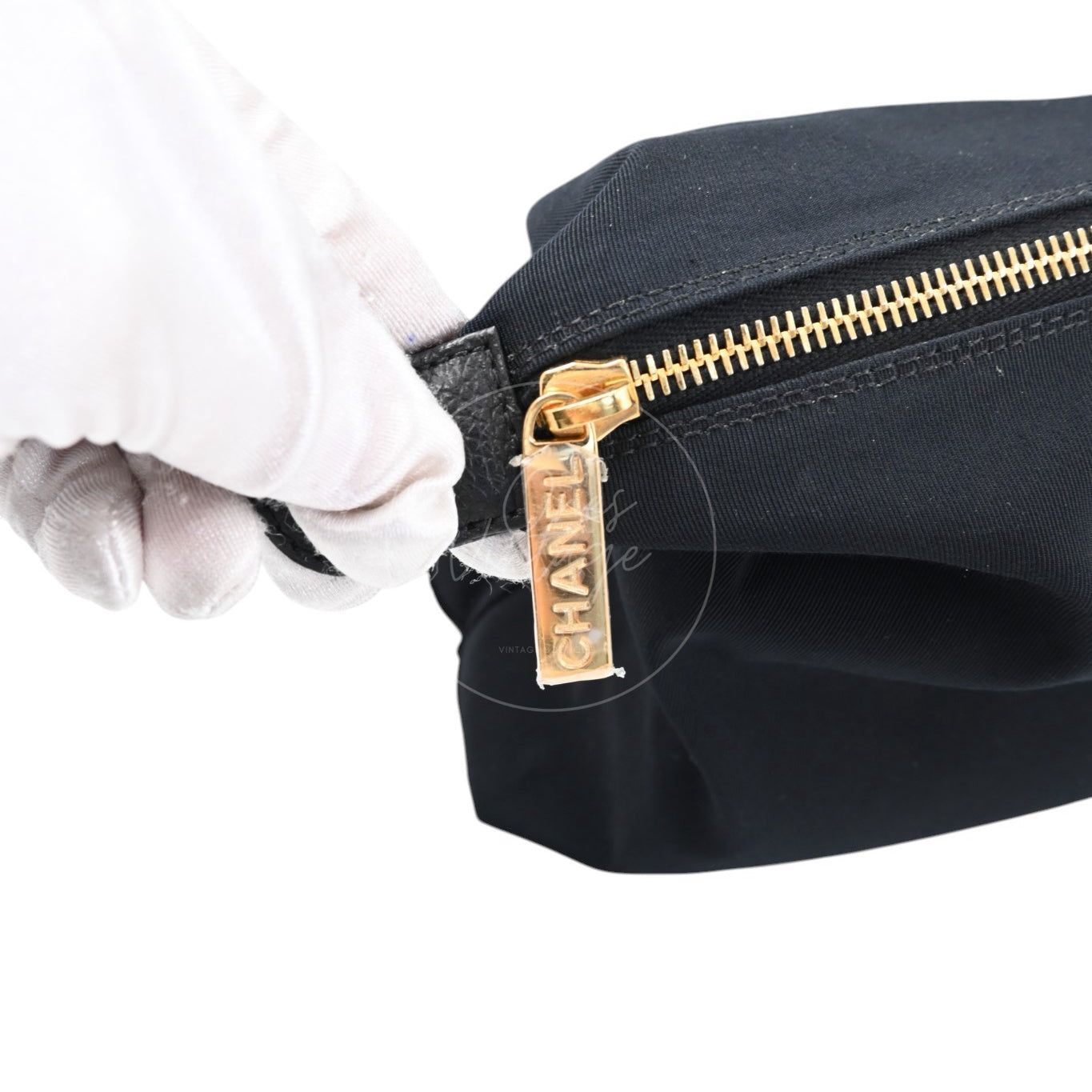 [Pre-owned] Chanel Cerf Small Black Calfskin Tote Bag GHW Series 16