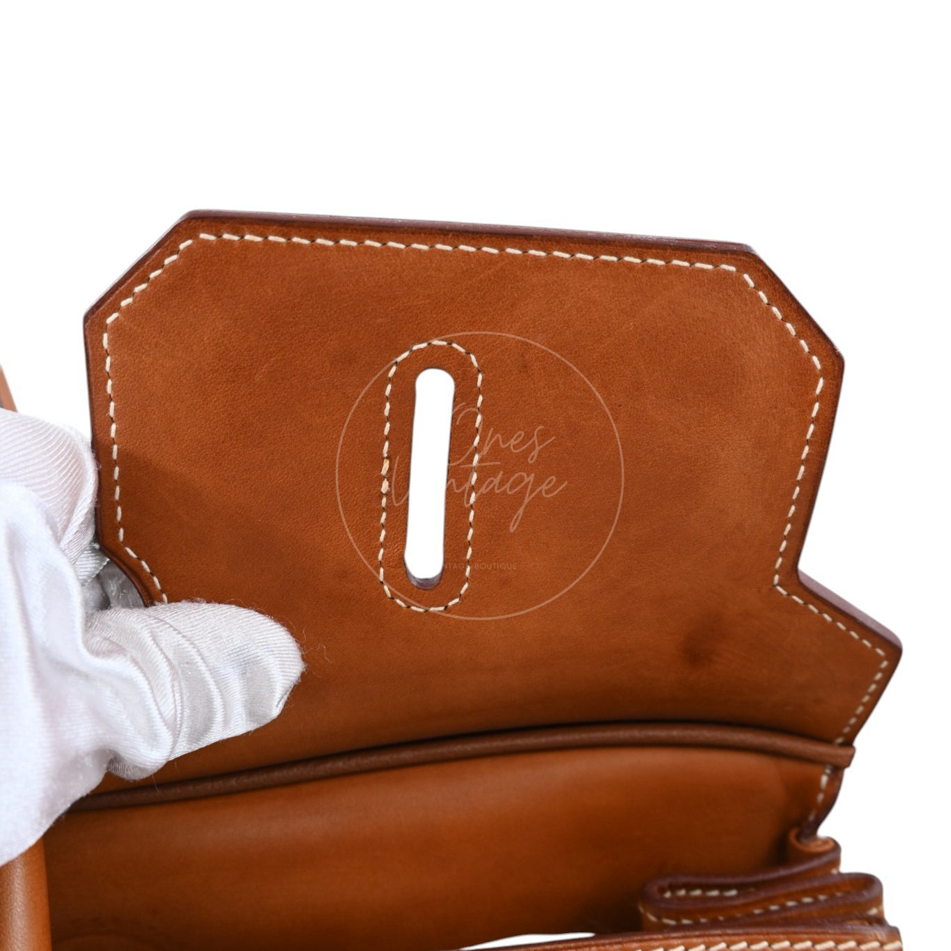 Hermes Birkin Shoulder Suede GHW Brown Square J