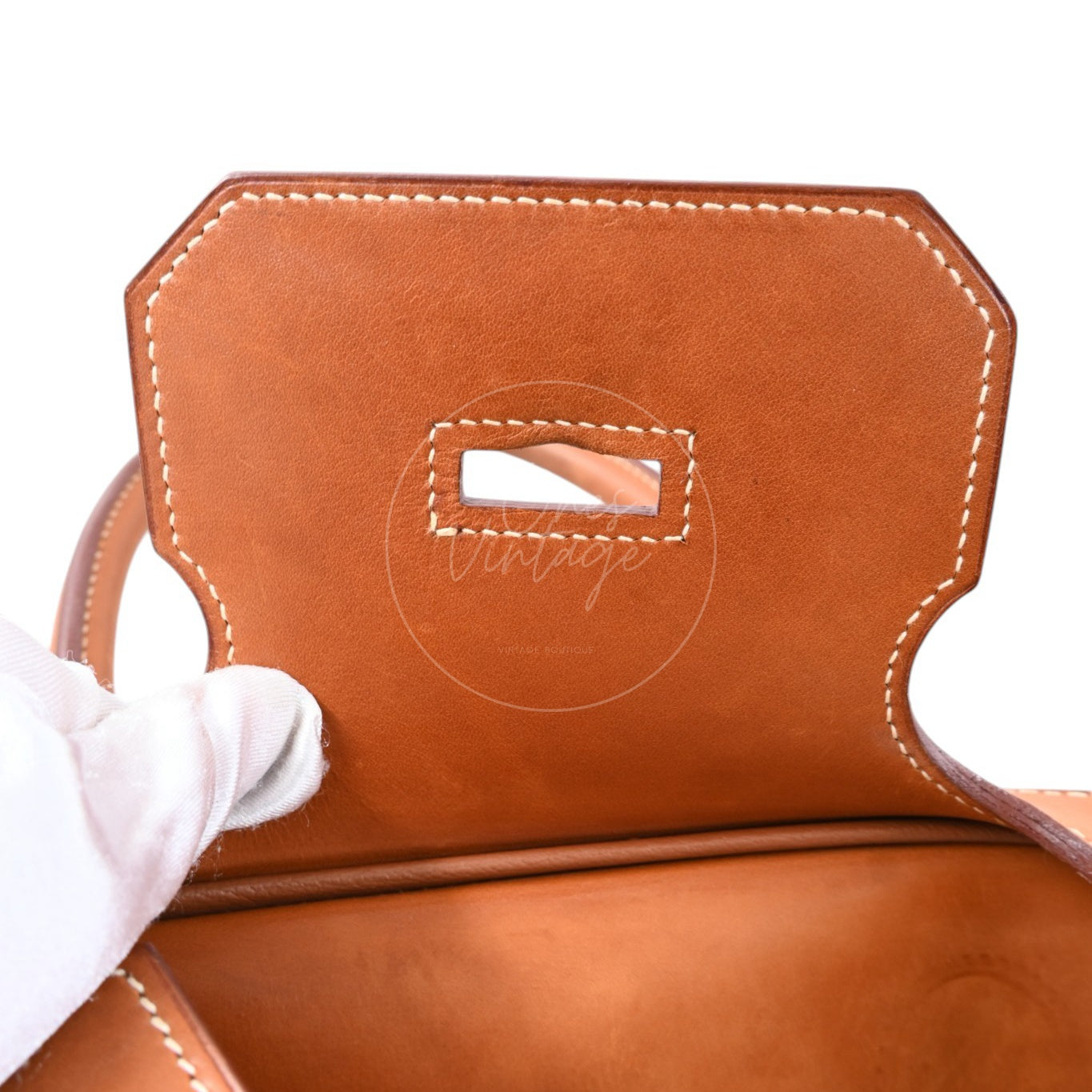 Hermes Birkin Shoulder Suede GHW Brown Square J