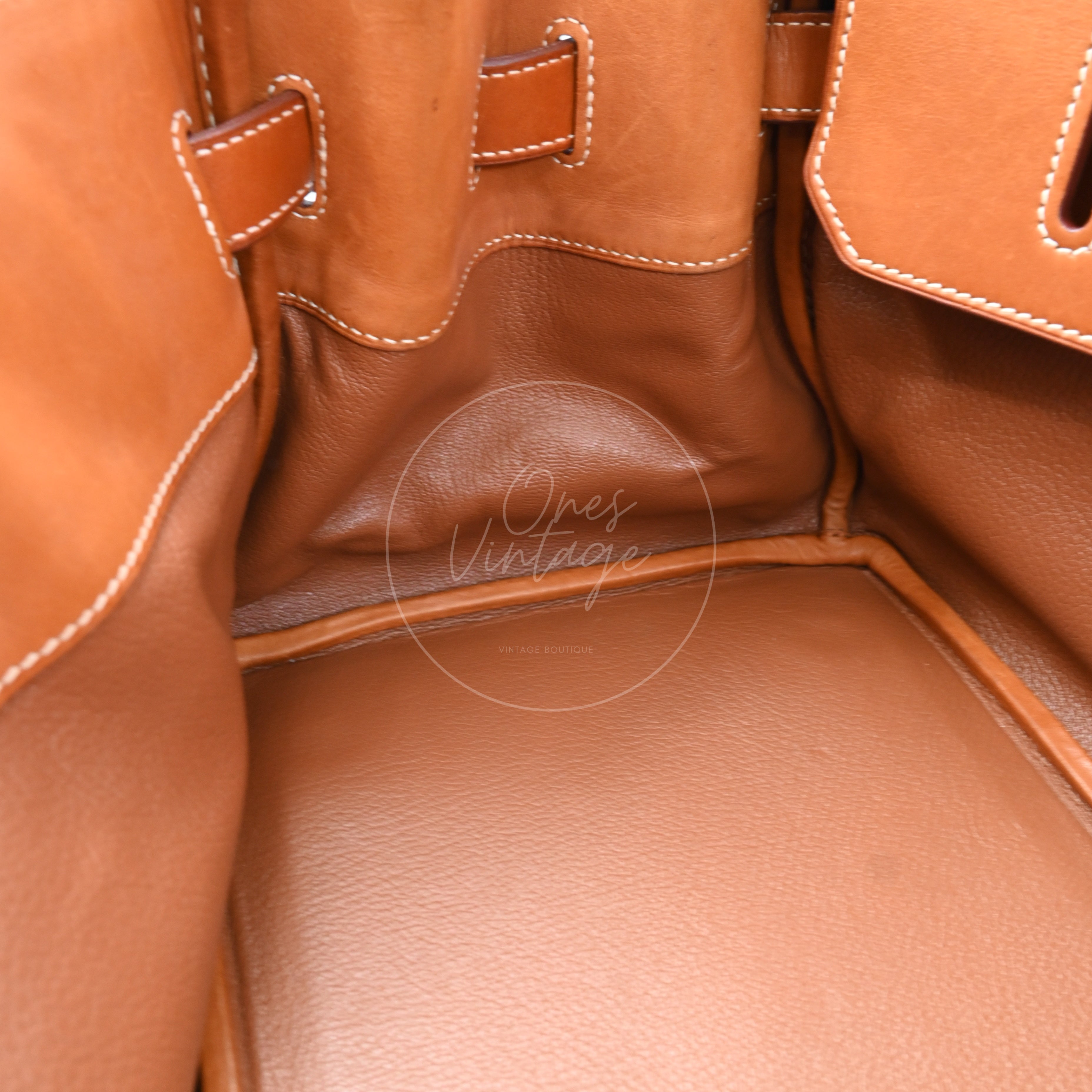 Hermes Birkin Shoulder Suede GHW Brown Square J