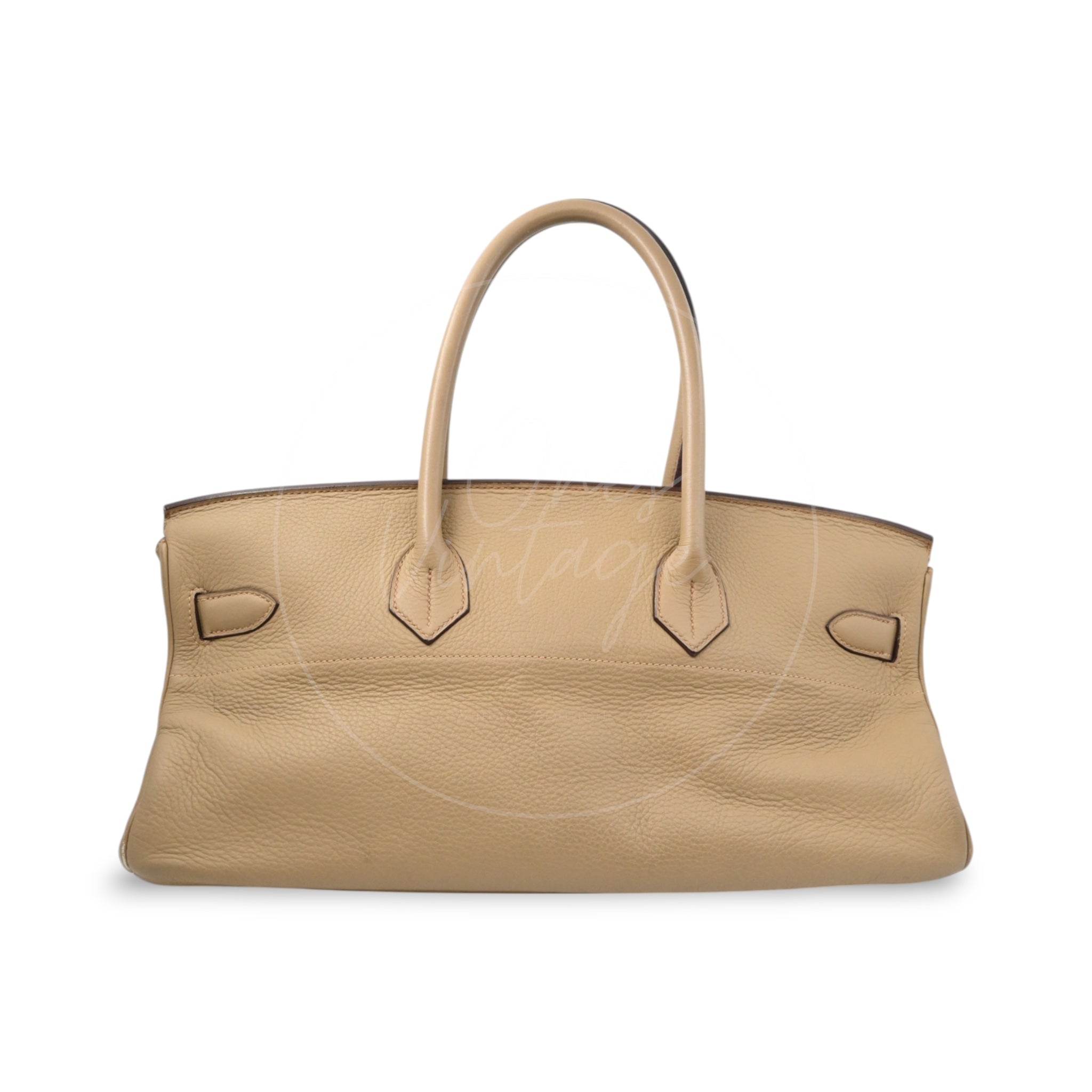 [Pre-owned] Hermes Birkin Shoulder Gris T Togo PHW Stamp Square L