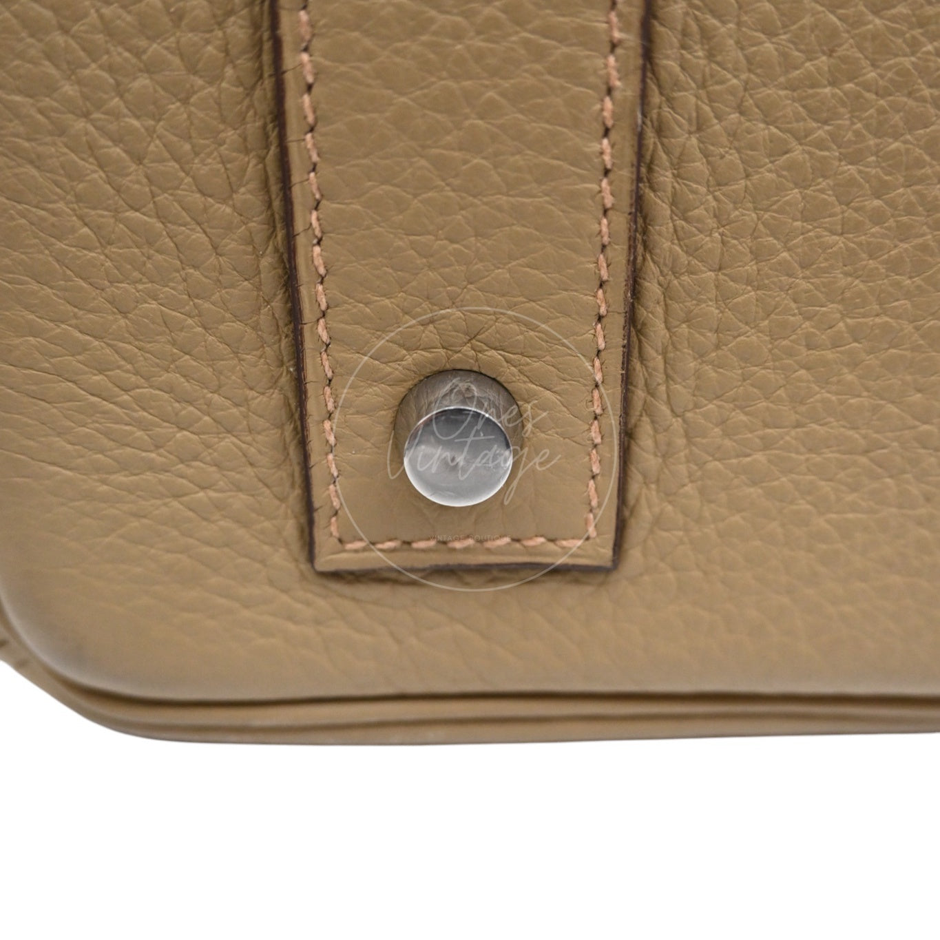 [Pre-owned] Hermes Birkin Shoulder Gris T Togo PHW Stamp Square L