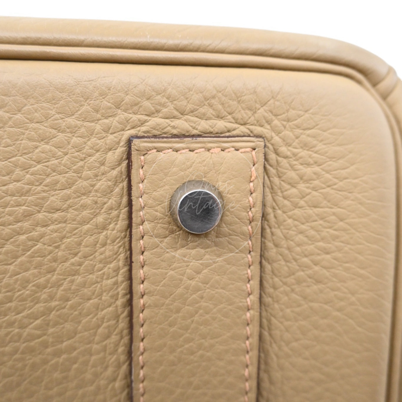 [Pre-owned] Hermes Birkin Shoulder Gris T Togo PHW Stamp Square L