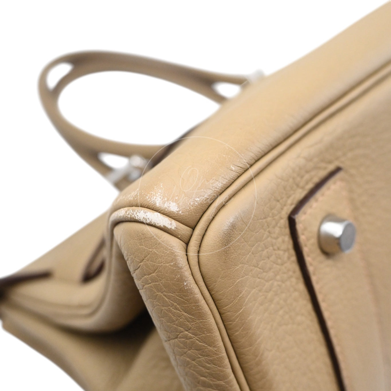 [Pre-owned] Hermes Birkin Shoulder Gris T Togo PHW Stamp Square L