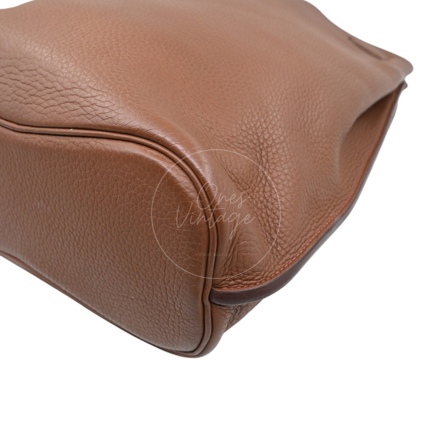 [Pre-owned] Hermes So Kelly 26 PHW Brown Stamp Square O