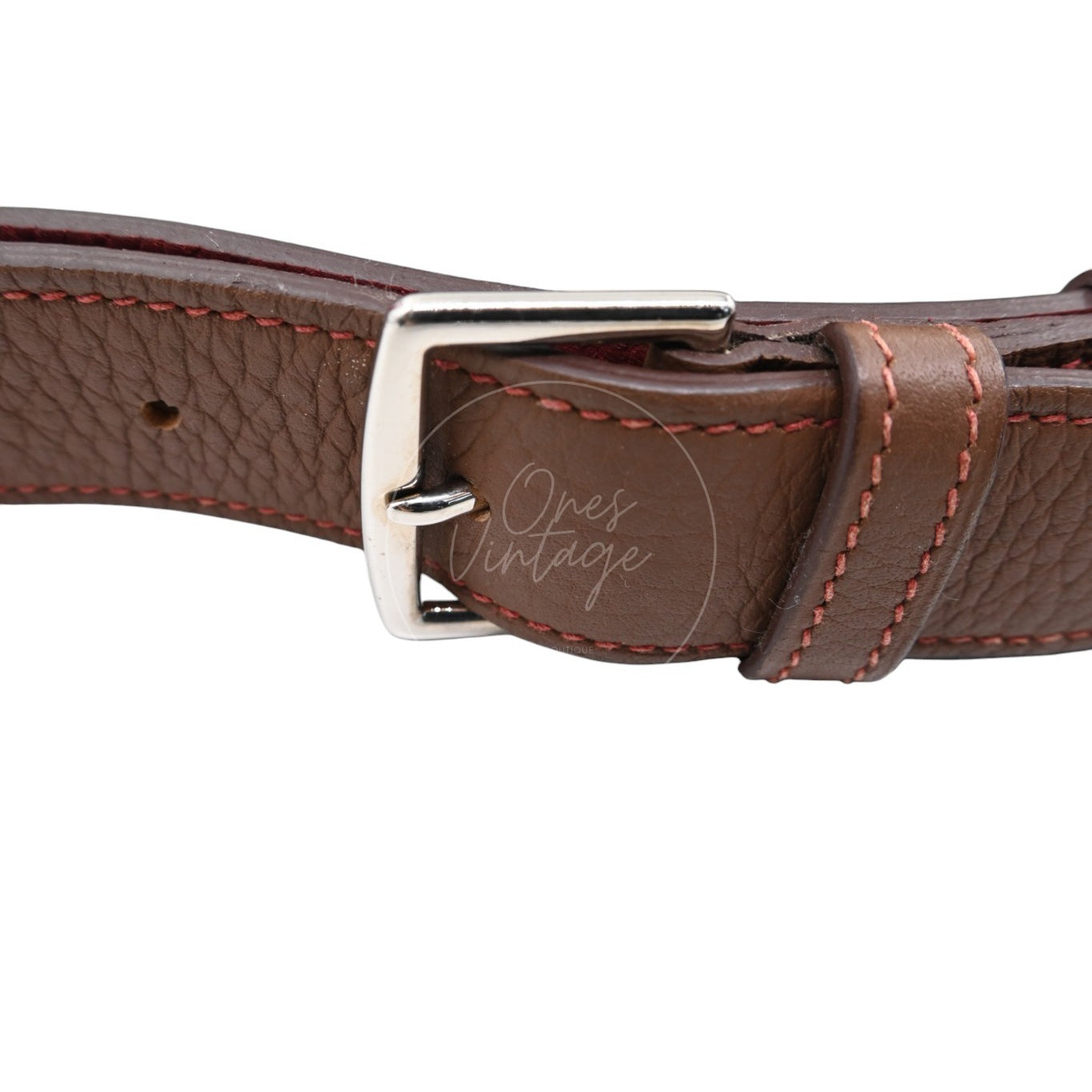 [Pre-owned] Hermes So Kelly 26 PHW Brown Stamp Square O