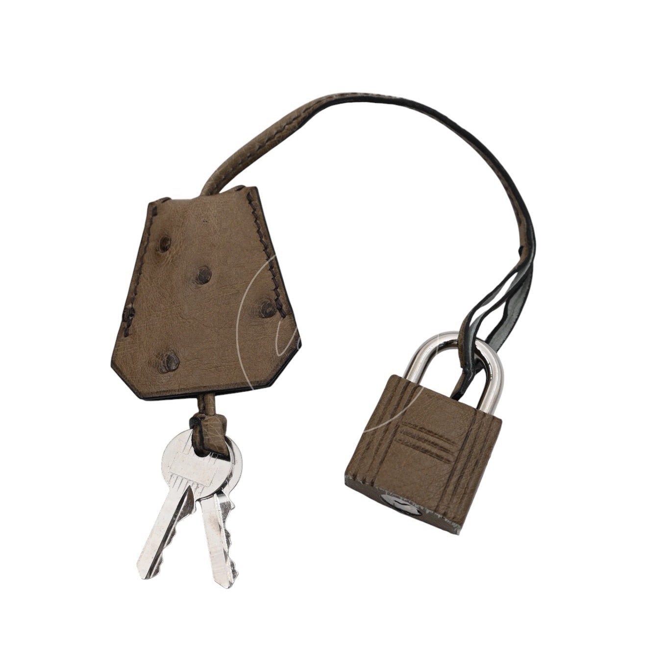 [Pre-owned] Hermes Birkin Shoulder Ostrich PHW Stamp Square K