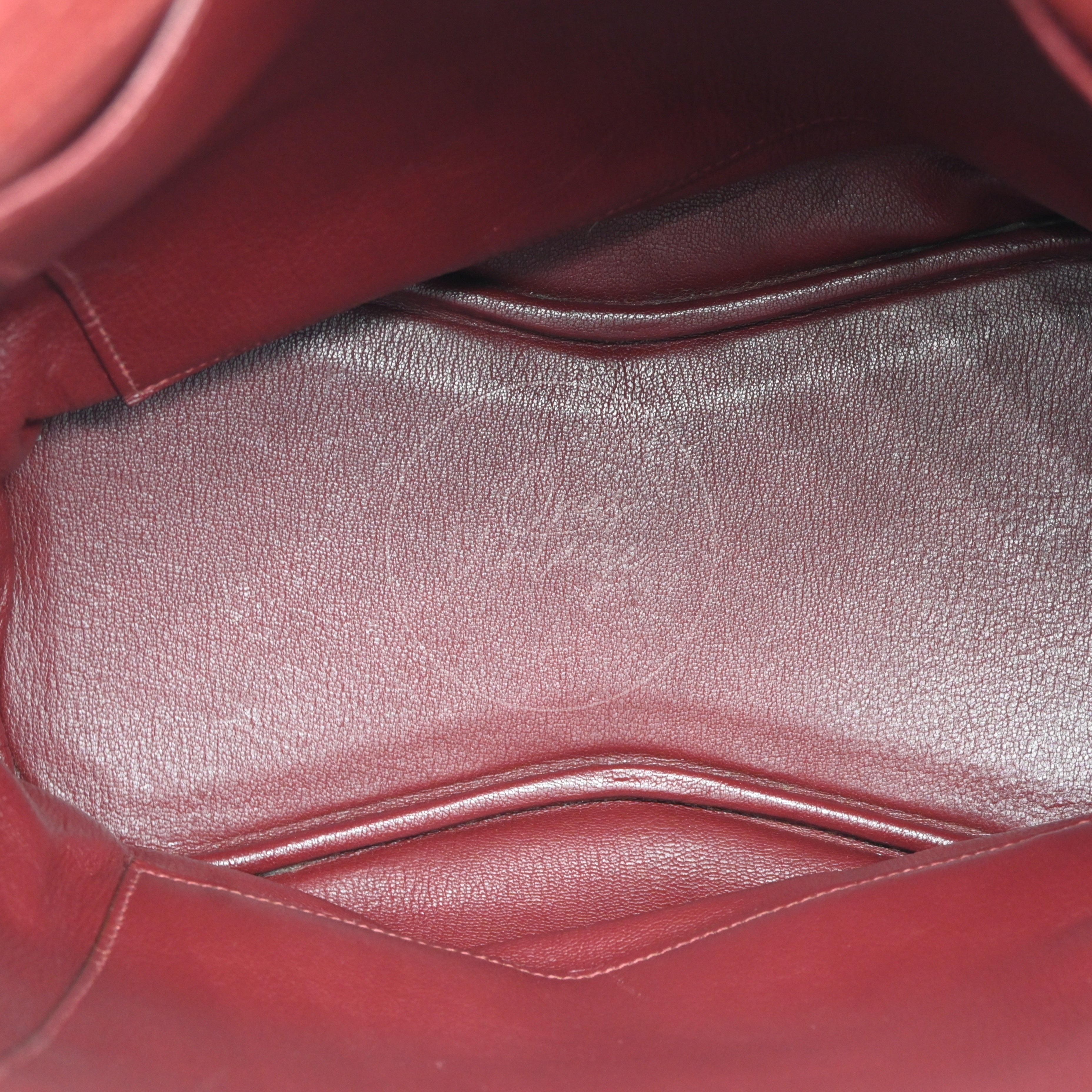 [Pre-owned] Hermes So Kelly 26 PHW Brown Stamp Square O