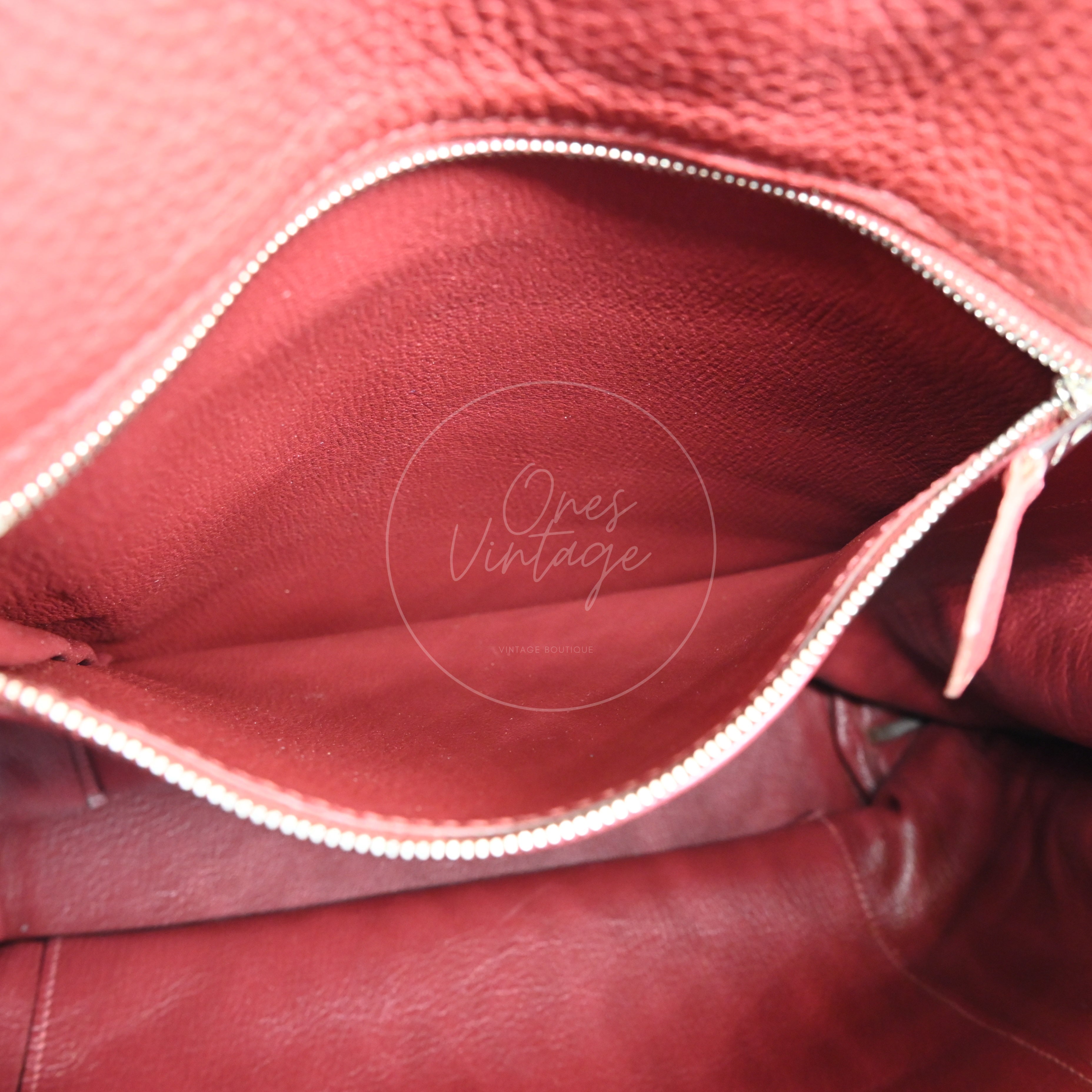 [Pre-owned] Hermes So Kelly 26 PHW Brown Stamp Square O