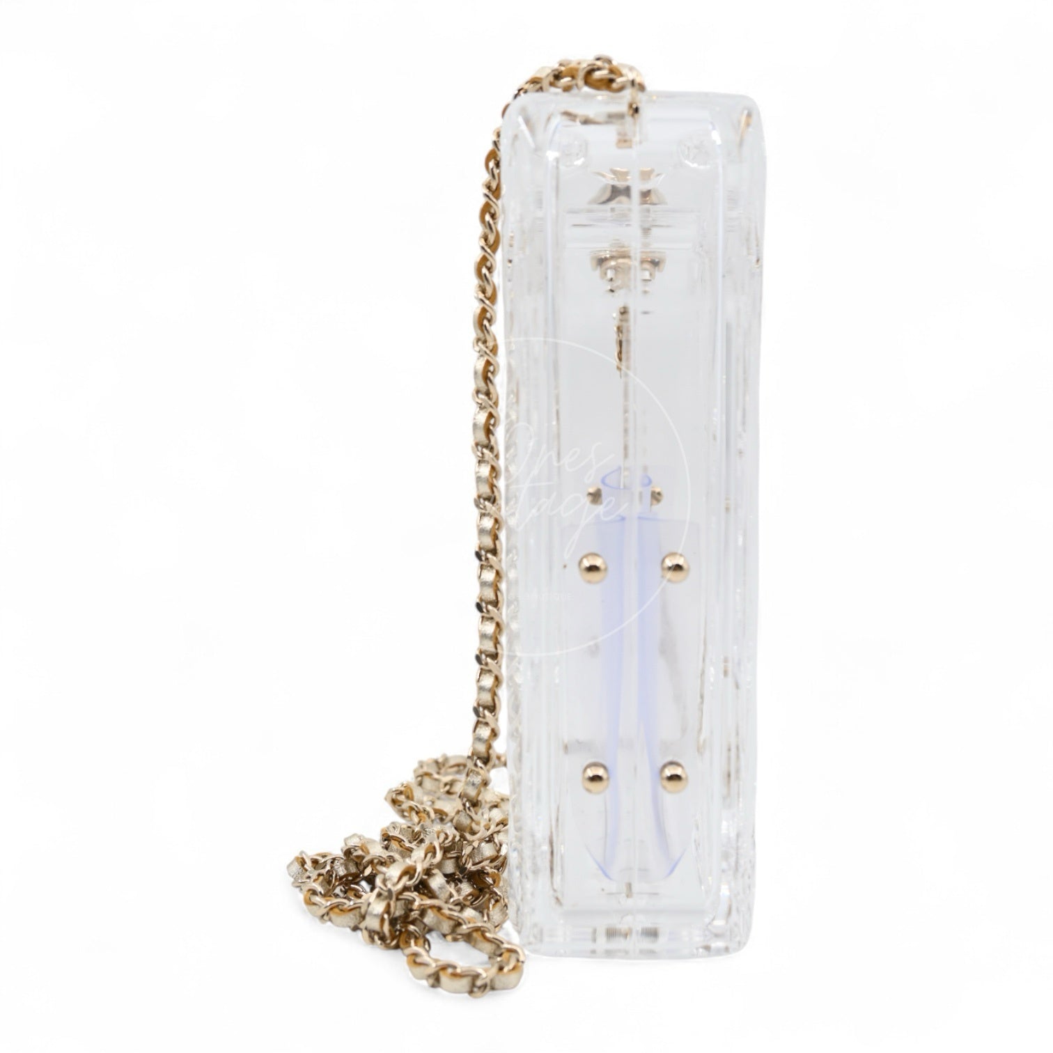 [Pre-owned] Chanel Dubai By Night Clear Plexiglass Gasoline Tank Series 20 Minaudière Bag