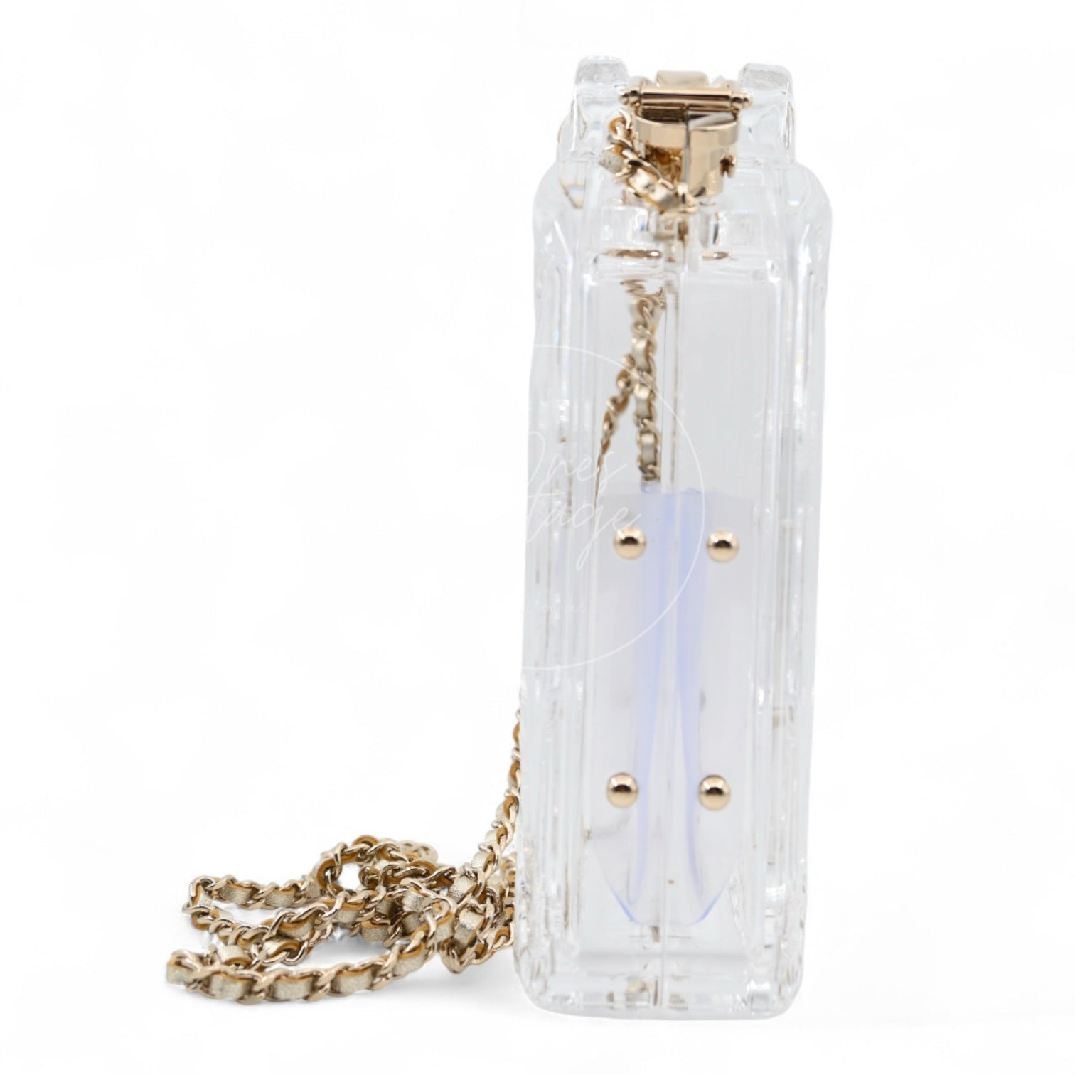 [Pre-owned] Chanel Dubai By Night Clear Plexiglass Gasoline Tank Series 20 Minaudière Bag