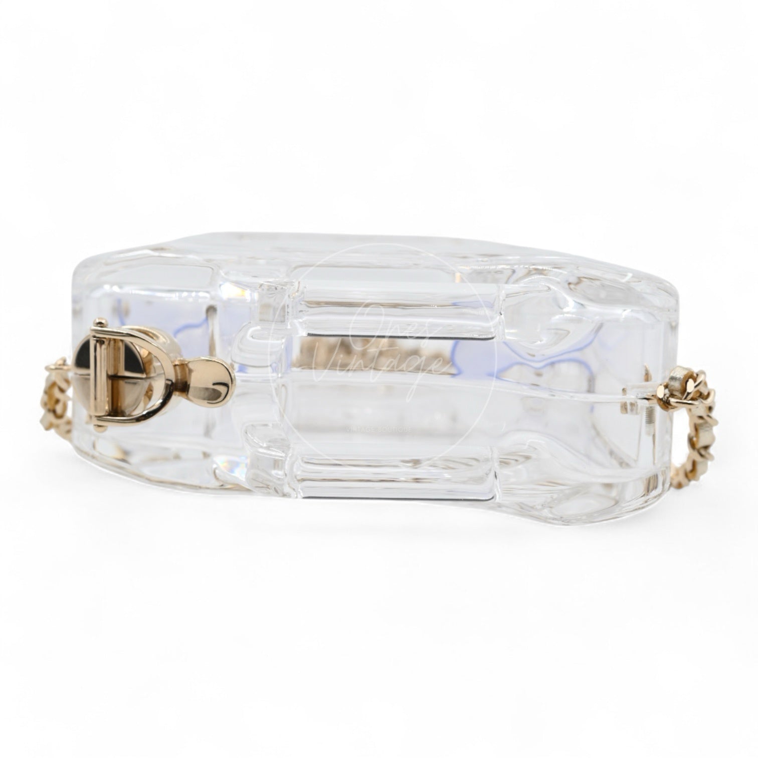 [Pre-owned] Chanel Dubai By Night Clear Plexiglass Gasoline Tank Series 20 Minaudière Bag