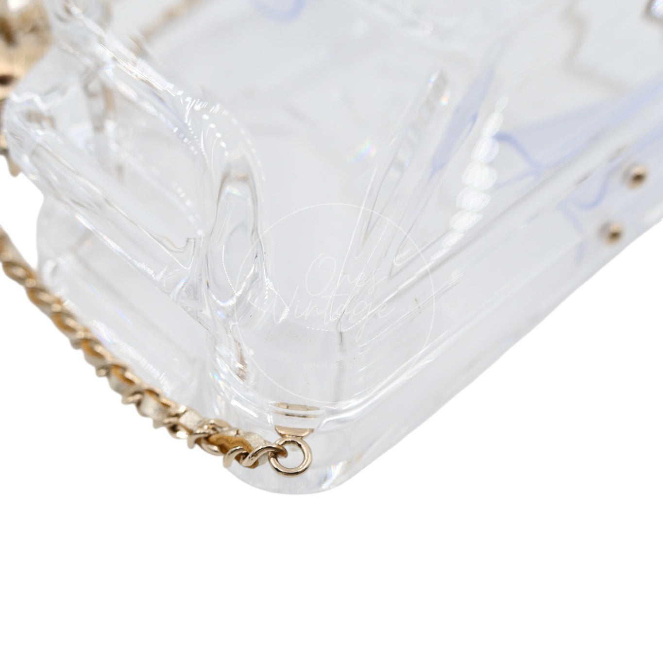 [Pre-owned] Chanel Dubai By Night Clear Plexiglass Gasoline Tank Series 20 Minaudière Bag