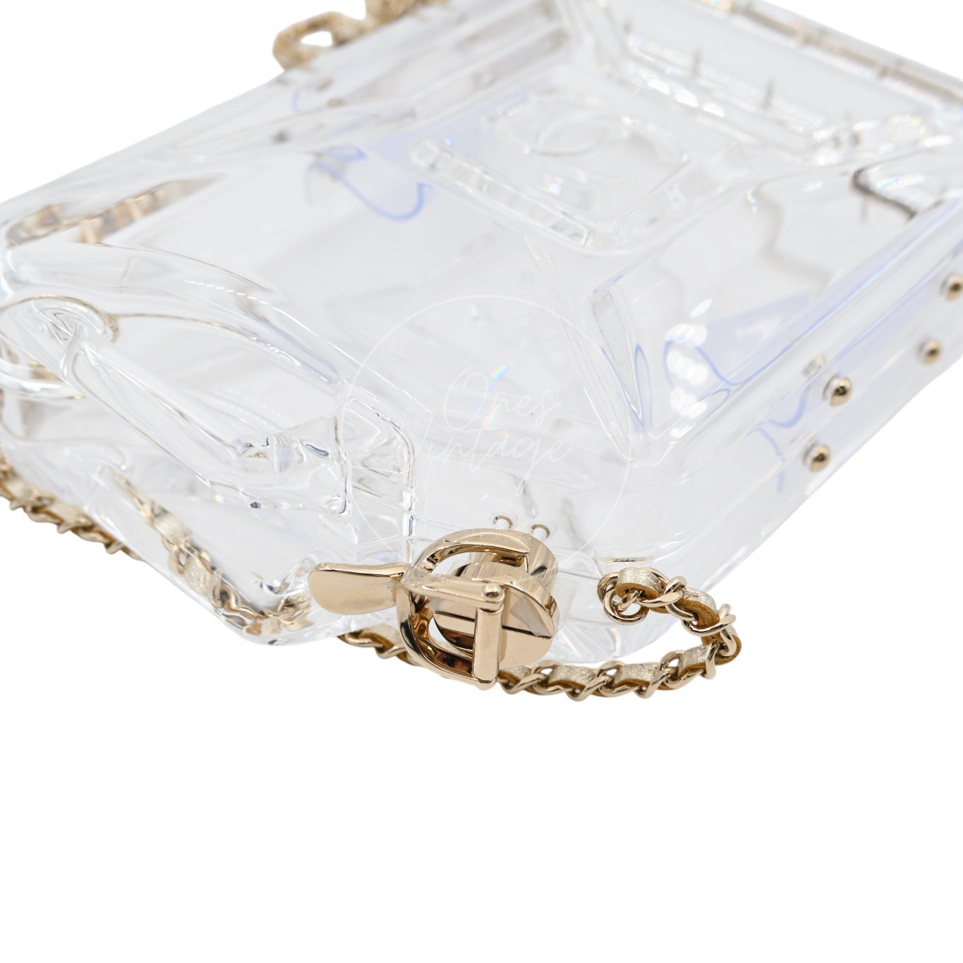 [Pre-owned] Chanel Dubai By Night Clear Plexiglass Gasoline Tank Series 20 Minaudière Bag