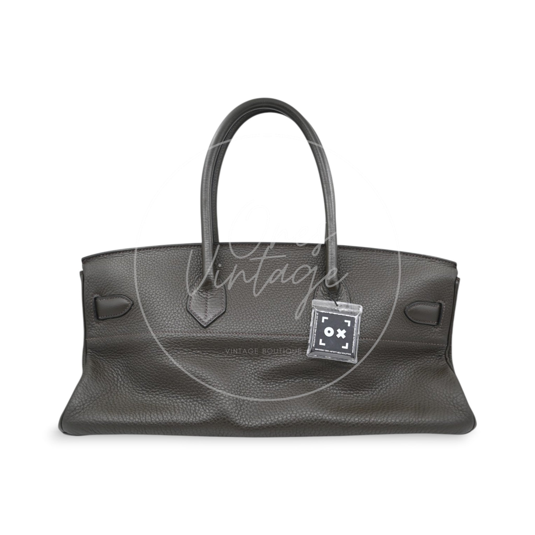 Hermes Shoulder Birkin Clemence PHW Dark Green Square J