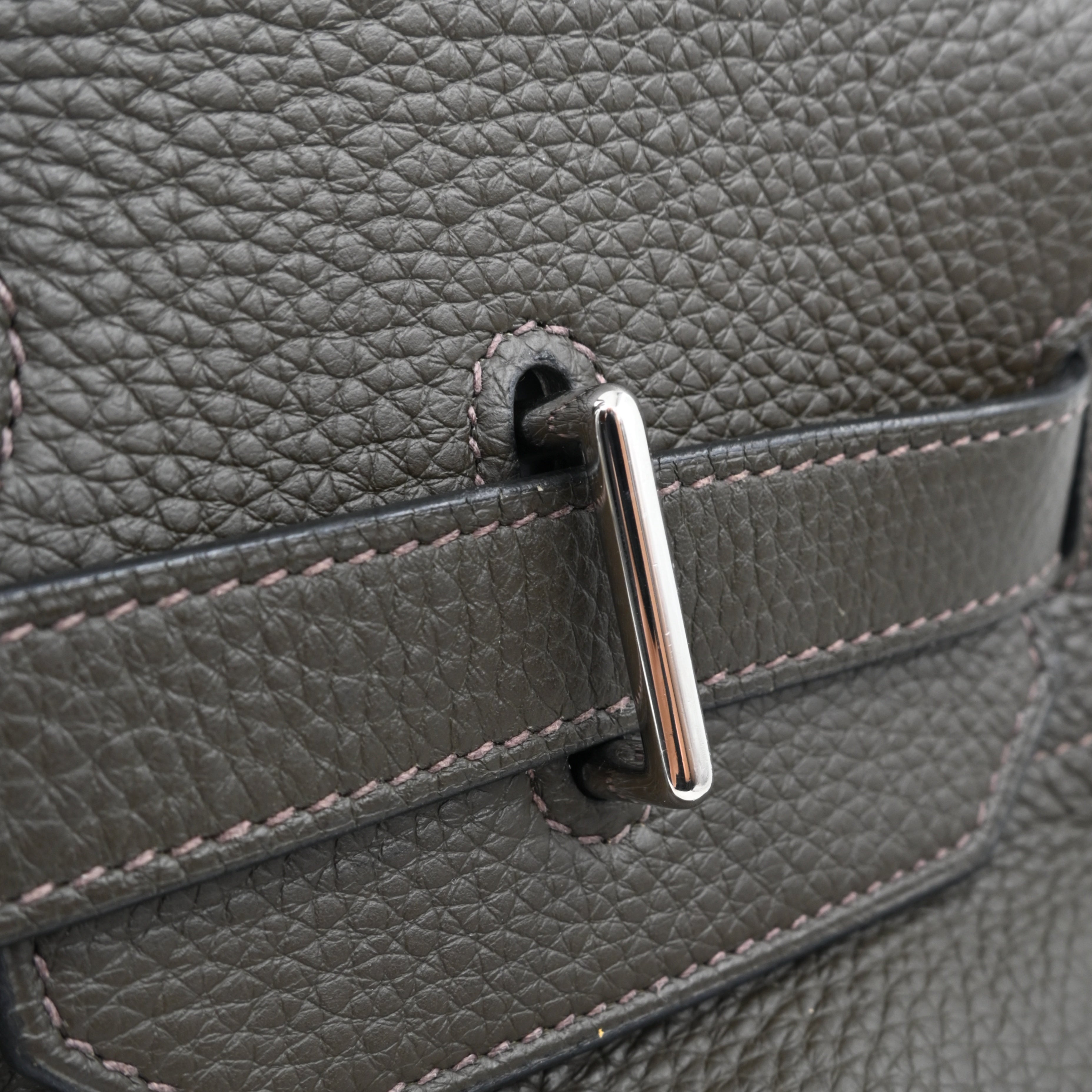 Hermes Shoulder Birkin Clemence PHW Dark Green Square J