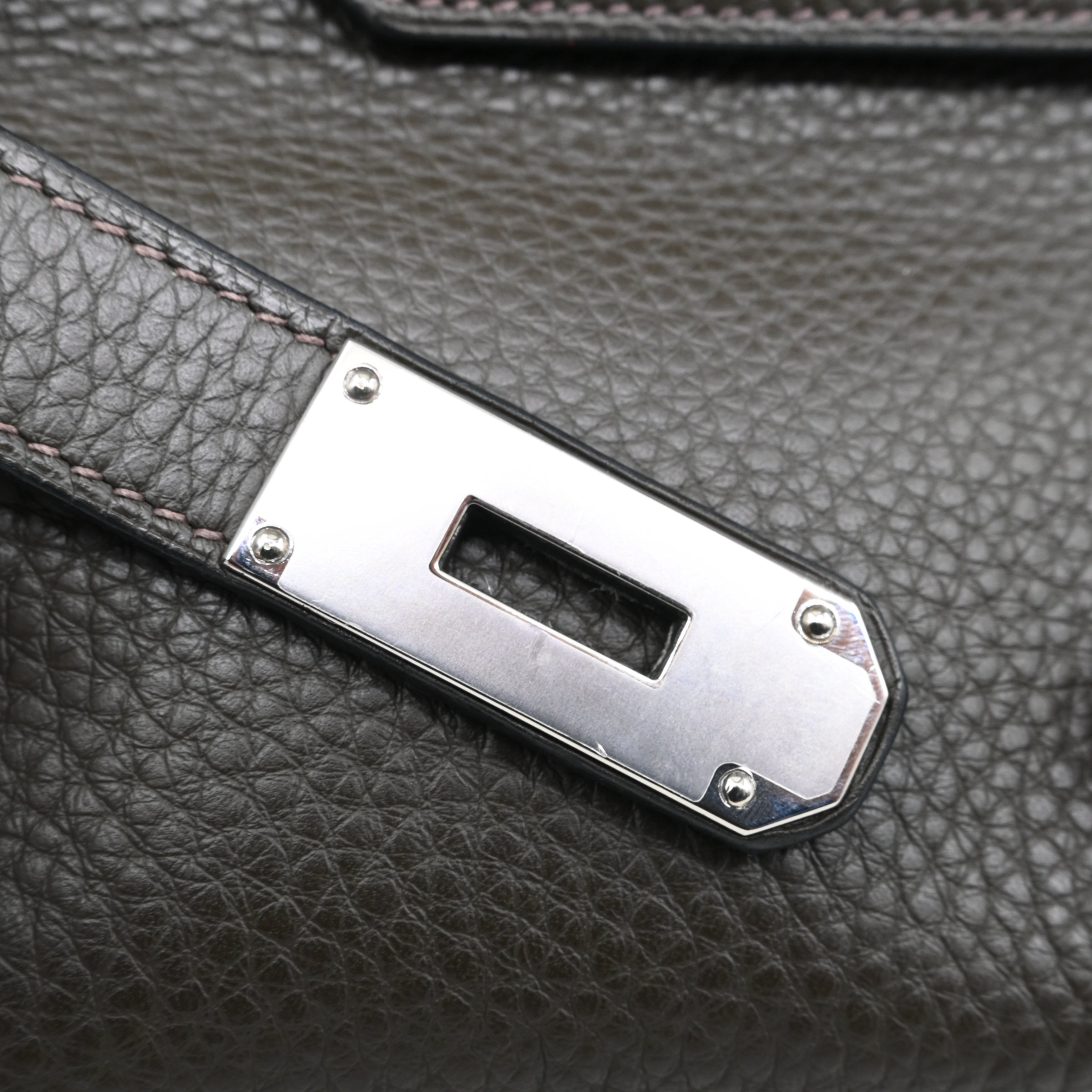 Hermes Shoulder Birkin Clemence PHW Dark Green Square J