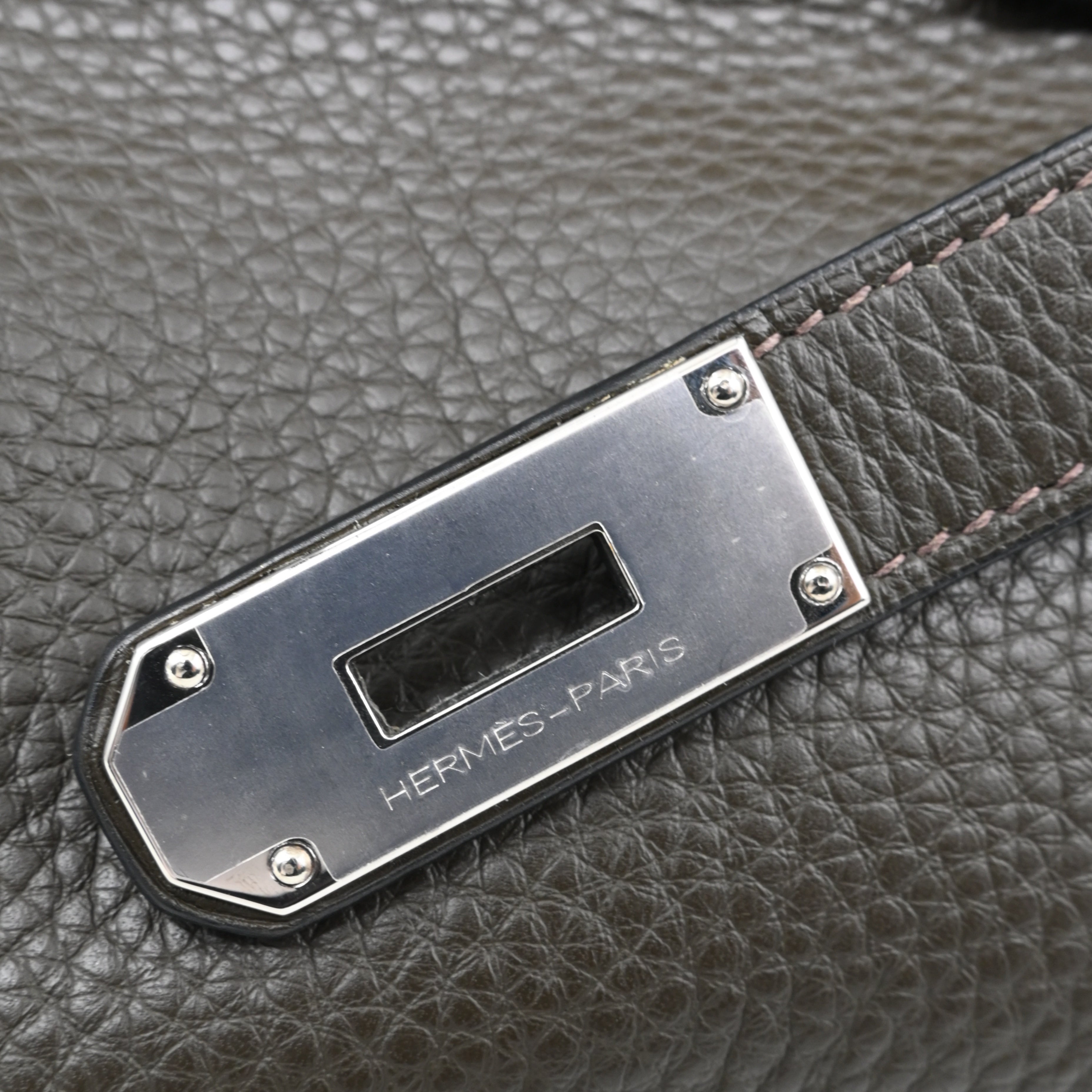 Hermes Shoulder Birkin Clemence PHW Dark Green Square J