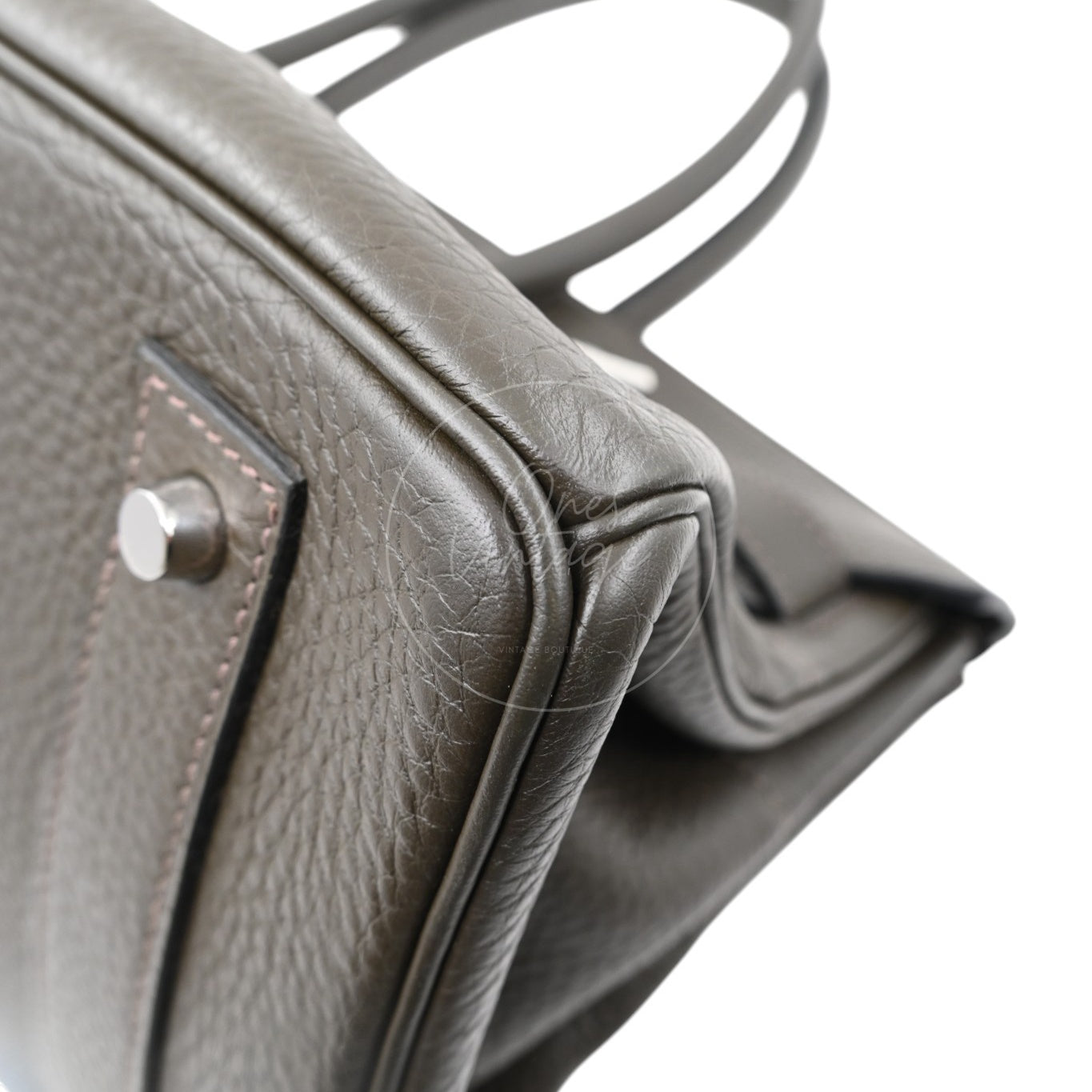 Hermes Shoulder Birkin Clemence PHW Dark Green Square J