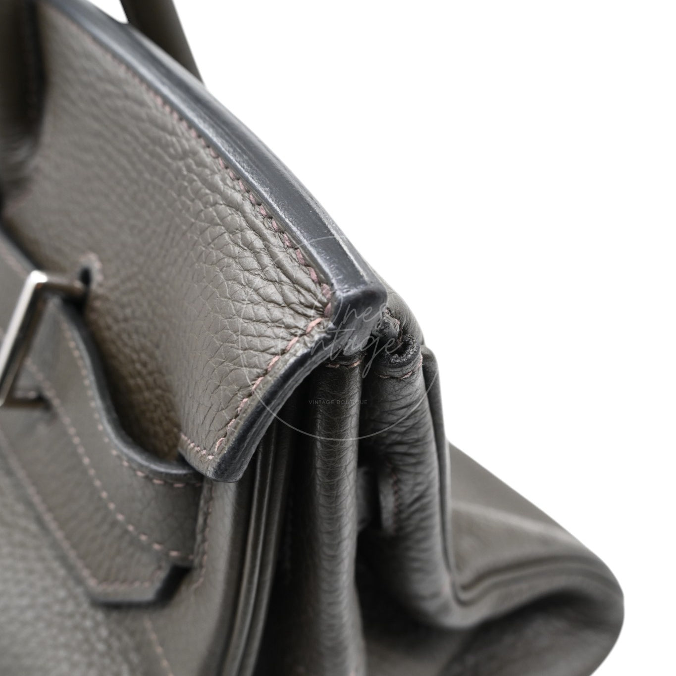 Hermes Shoulder Birkin Clemence PHW Dark Green Square J