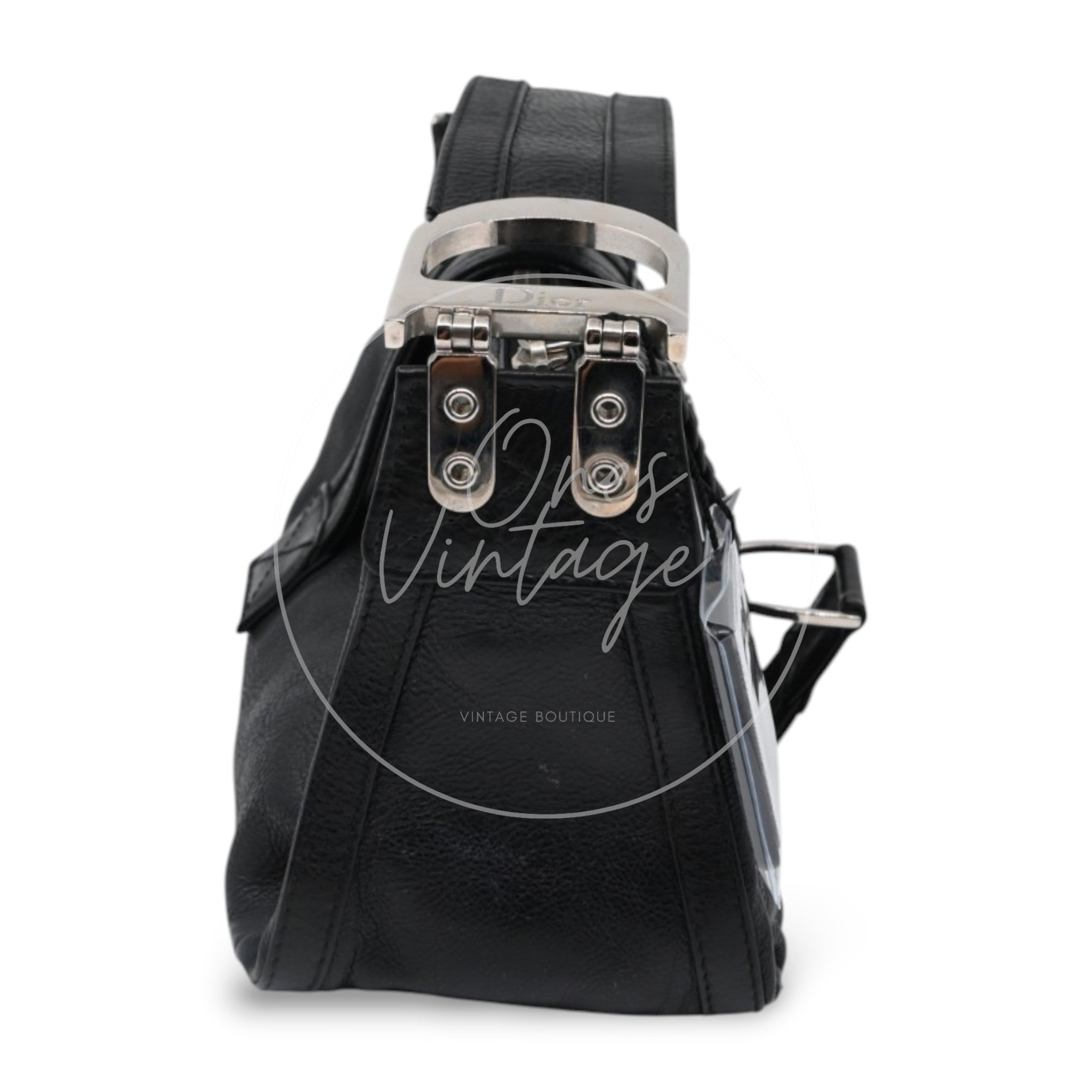Christian Dior Leather East West Flight Bag Black Series 26