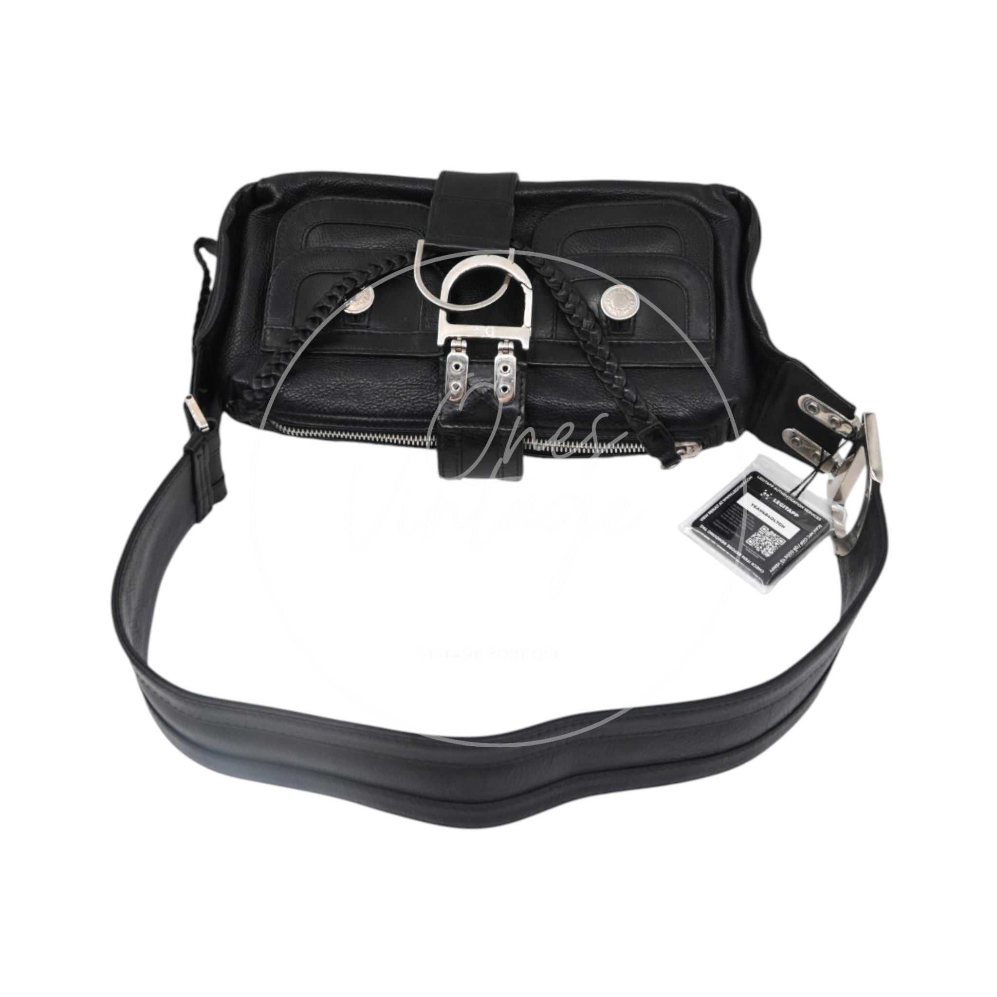 Christian Dior Leather East West Flight Bag Black Series 26