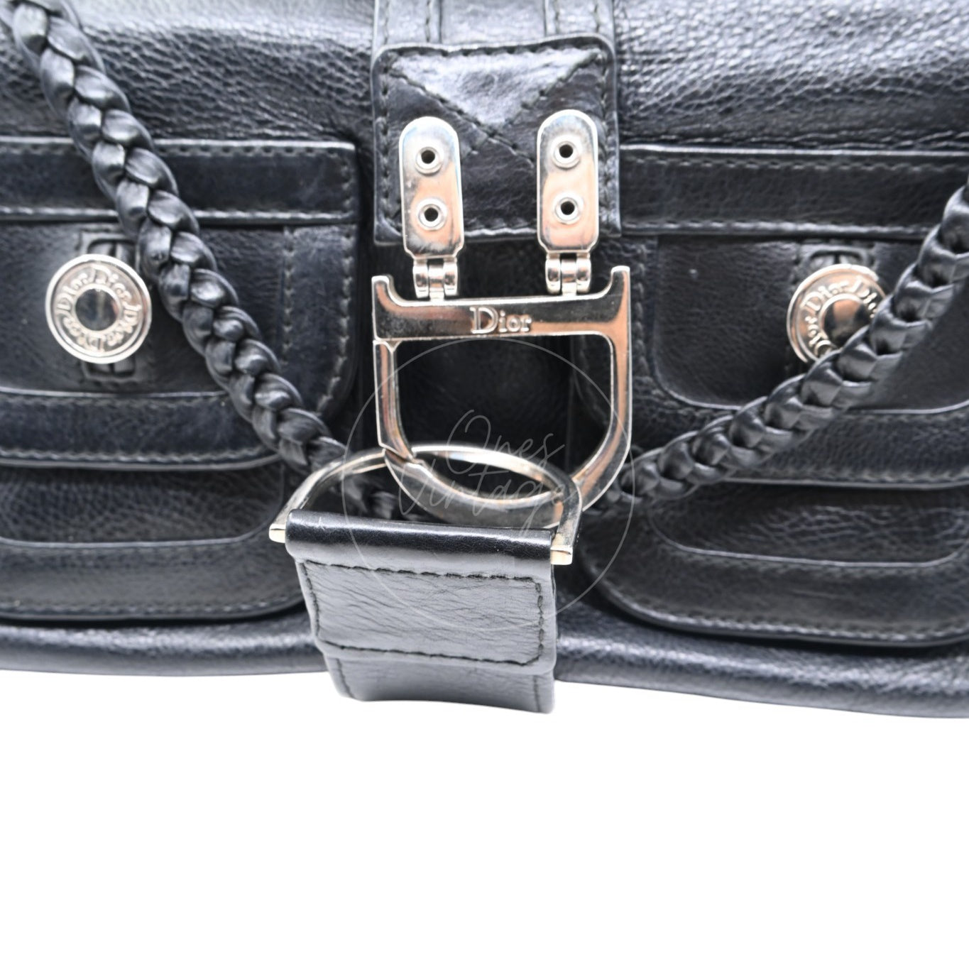 Christian Dior Leather East West Flight Bag Black Series 26