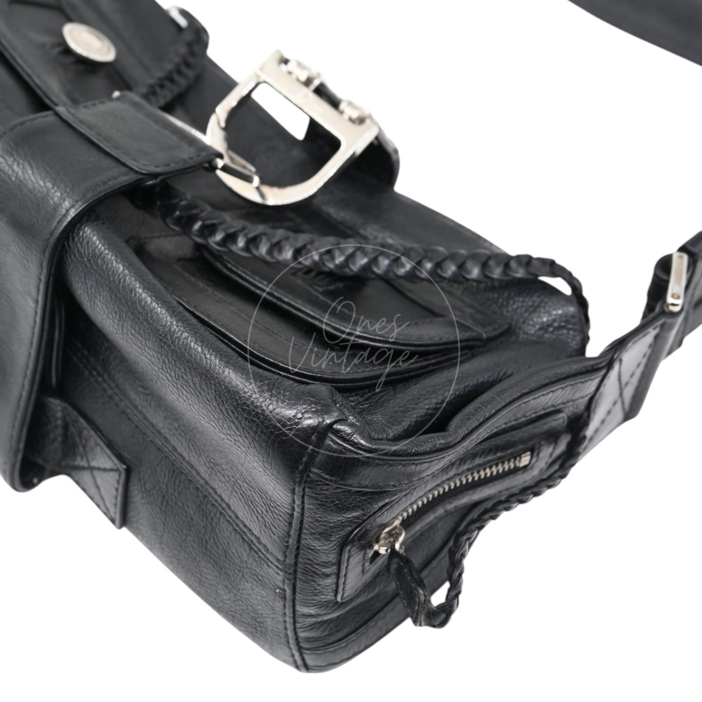 Christian Dior Leather East West Flight Bag Black Series 26