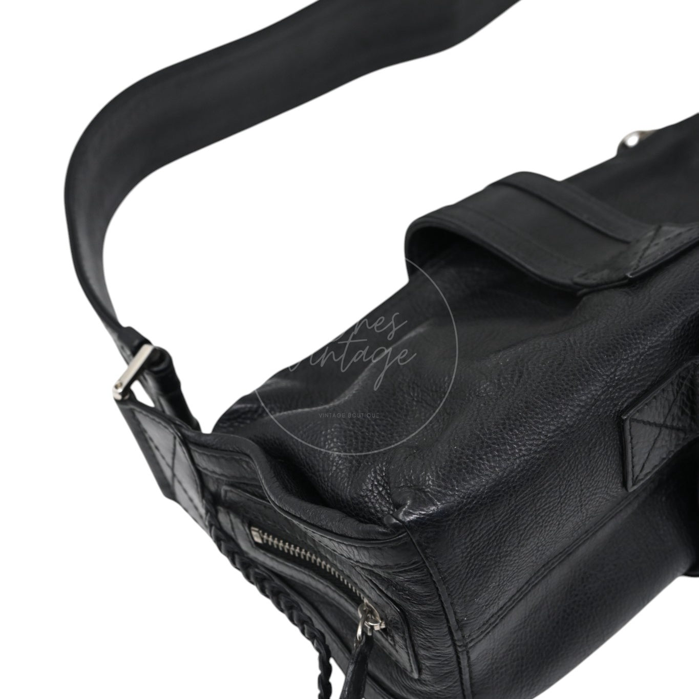 Christian Dior Leather East West Flight Bag Black Series 26