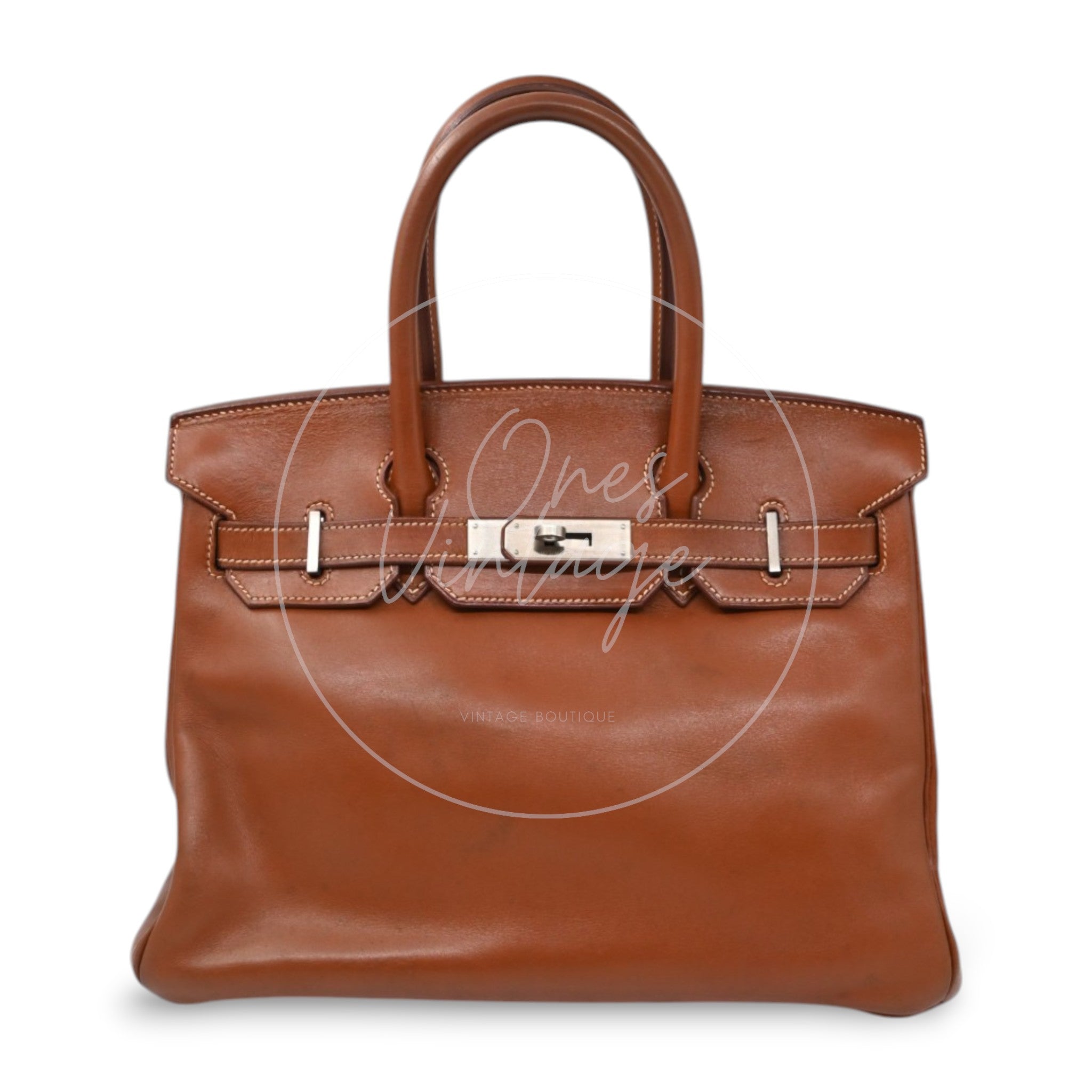 Hermes Birkin 30 Fauve Barenia Blushed Hardware Square C
