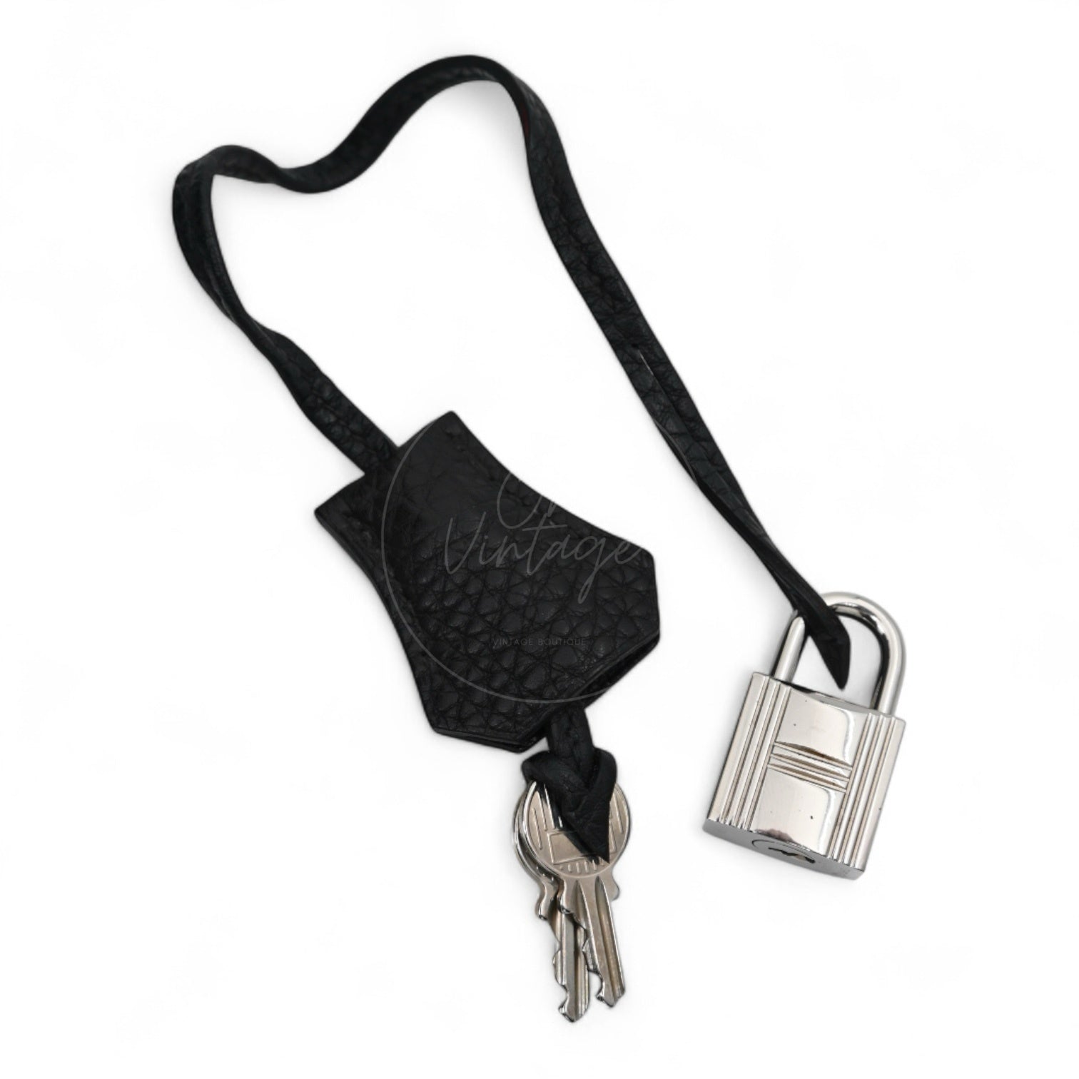 [Pre-owned] Hermes Birkin 35 Black PHW Stamp Square N Bag