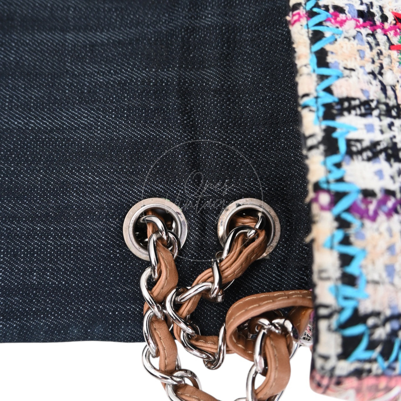 [Pre-owned] Chanel Patchwork Multicolor Classic Flap Bag Series 14