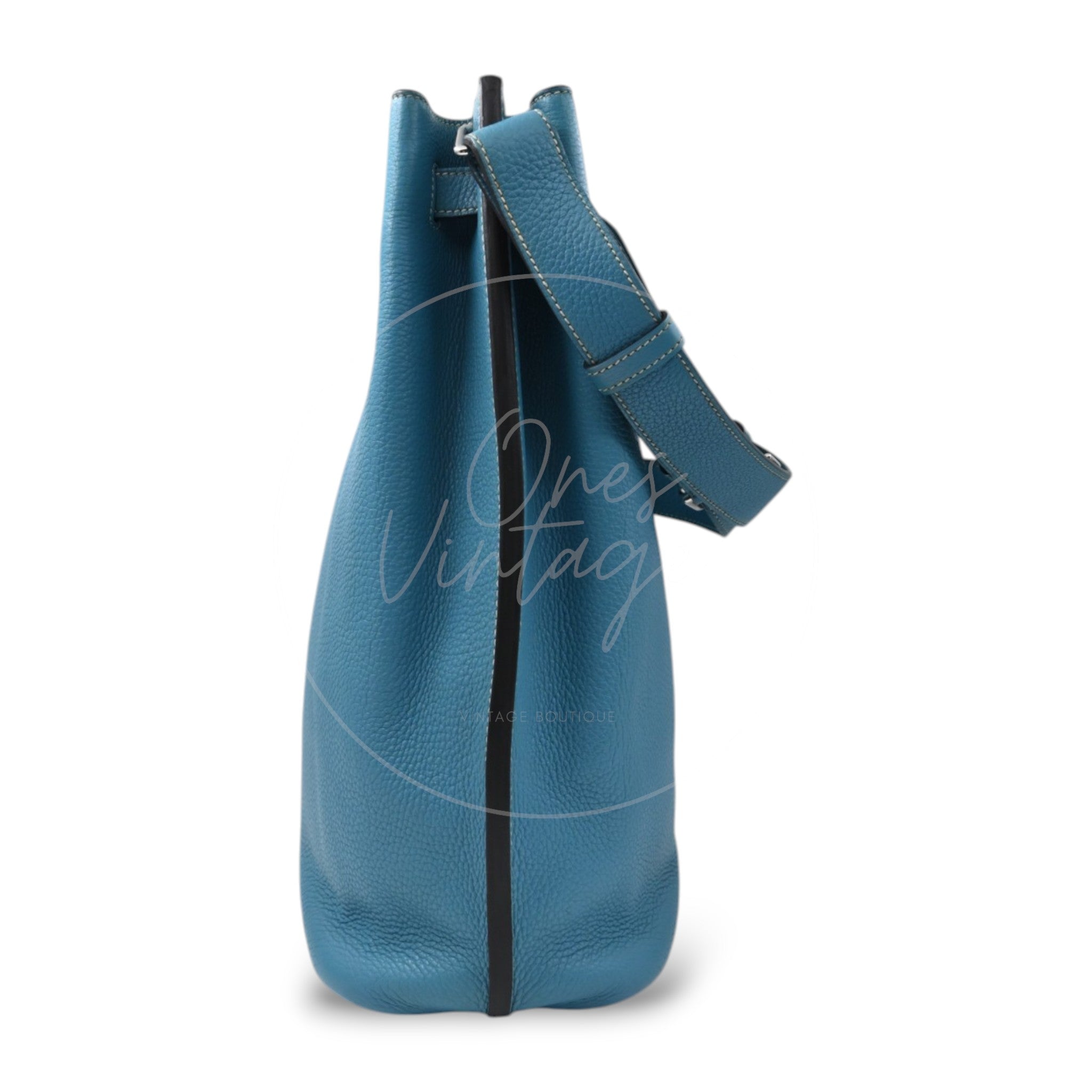 [Pre-owned] Hermes So Kelly 26 Bleu Jean Togo Stamp Square P Shoulder Bag