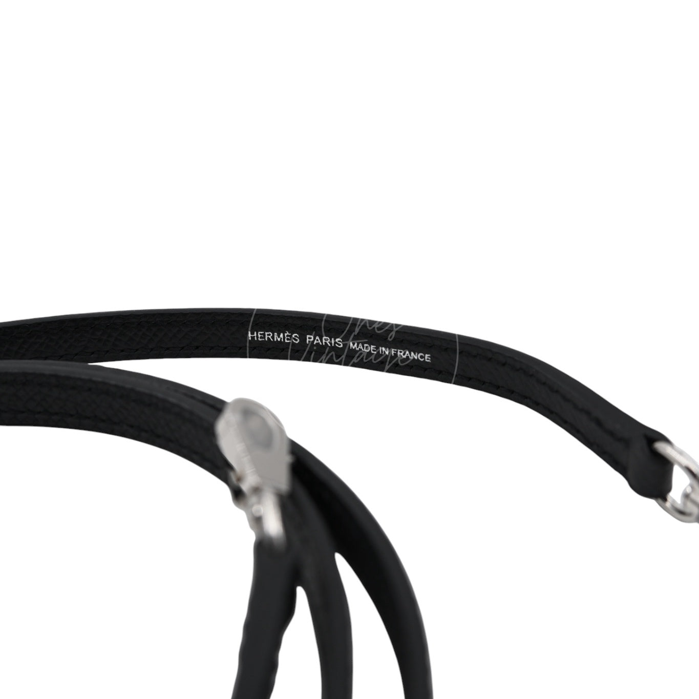 [Unused] Hermes Mini Kelly Black PHW Stamp W Handbag