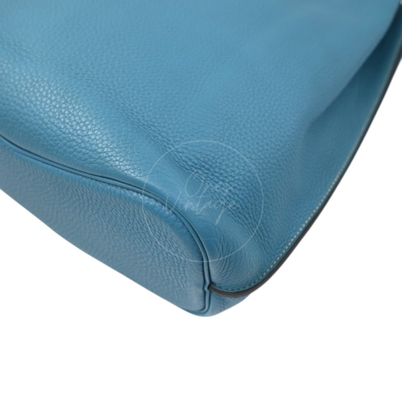 [Pre-owned] Hermes So Kelly 26 Bleu Jean Togo Stamp Square P Shoulder Bag