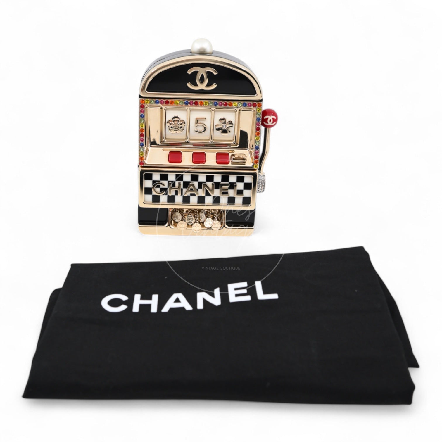 [Pre-owned] Chanel Casino Monaco Slot Machine GHW Evening Bag