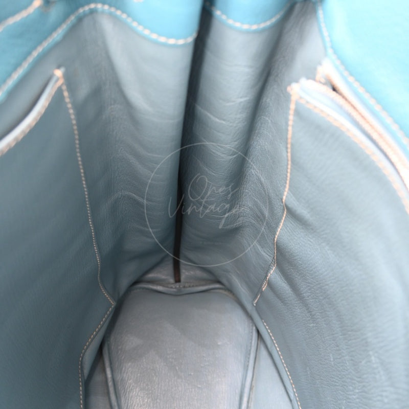 [Pre-owned] Hermes So Kelly 26 Bleu Jean Togo Stamp Square P Shoulder Bag