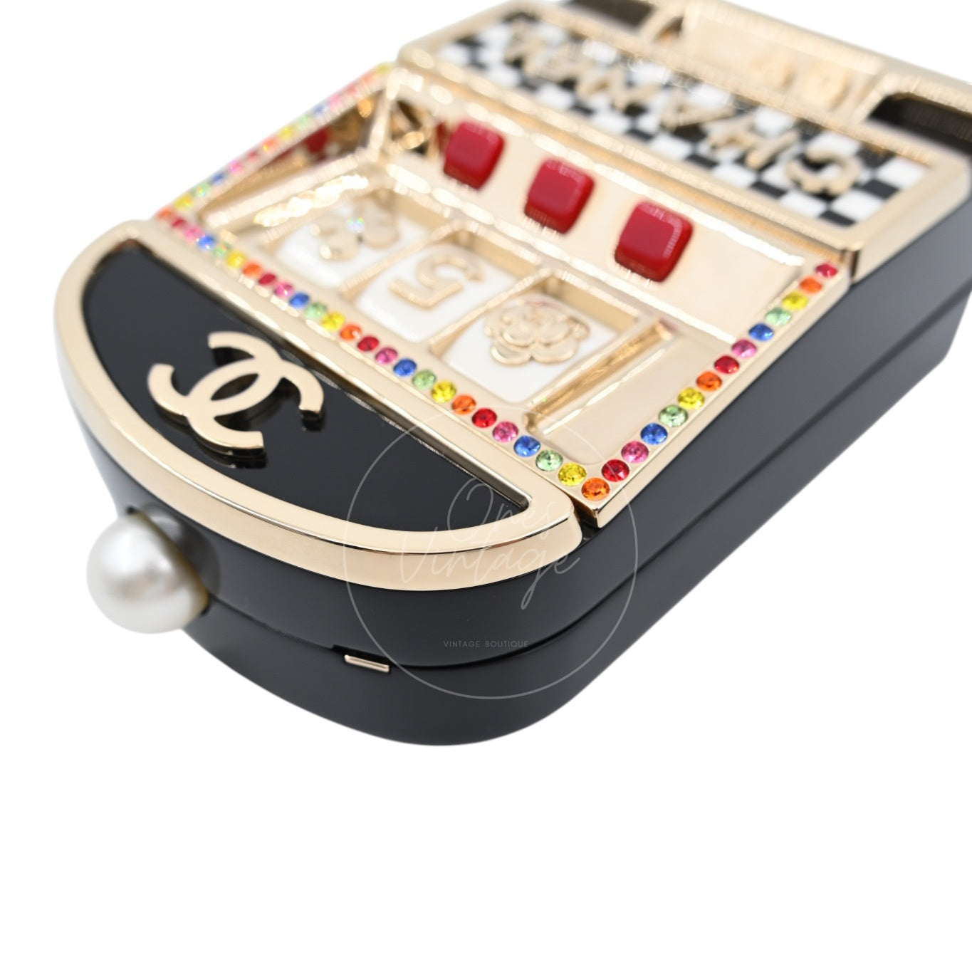 [Pre-owned] Chanel Casino Monaco Slot Machine GHW Evening Bag
