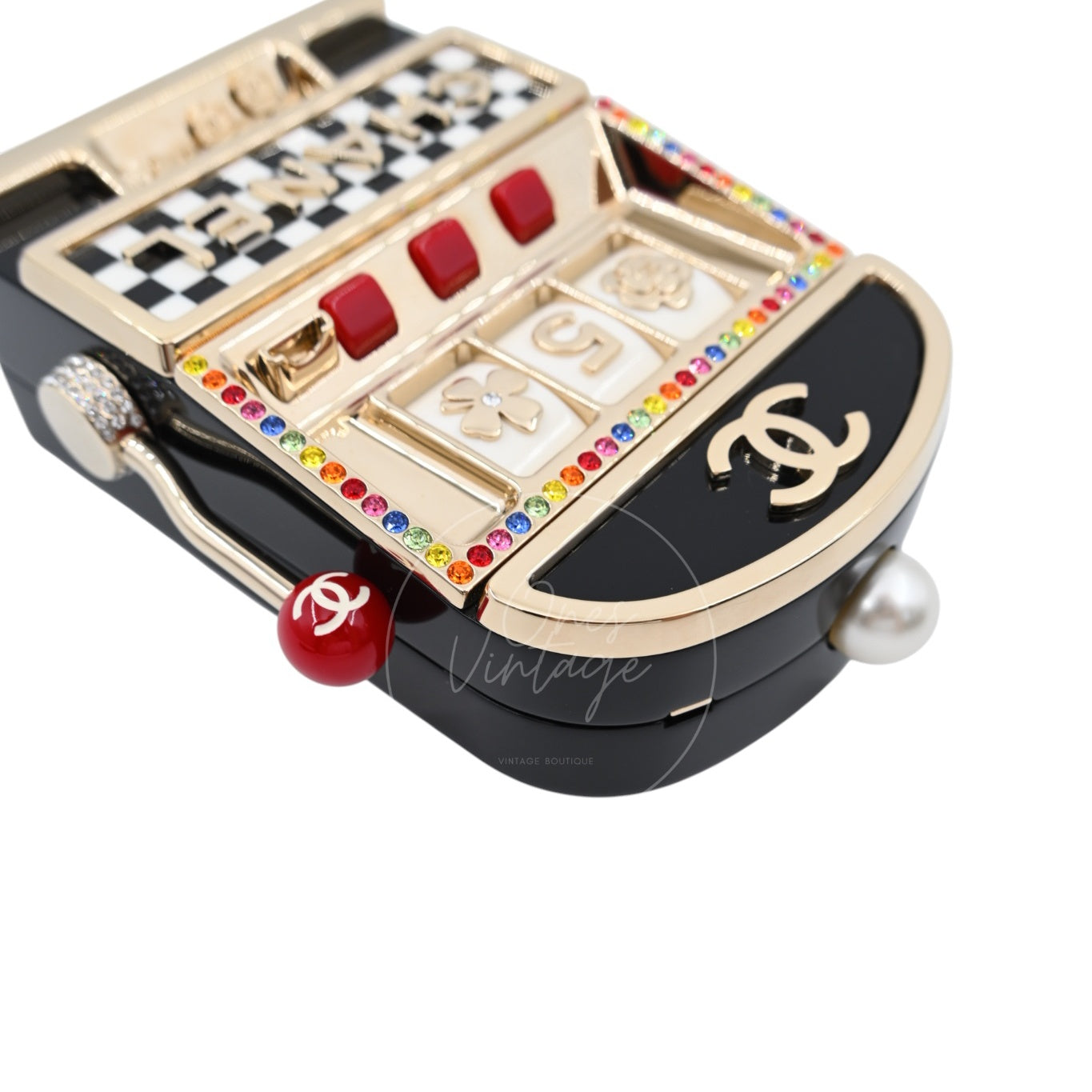 [Pre-owned] Chanel Casino Monaco Slot Machine GHW Evening Bag