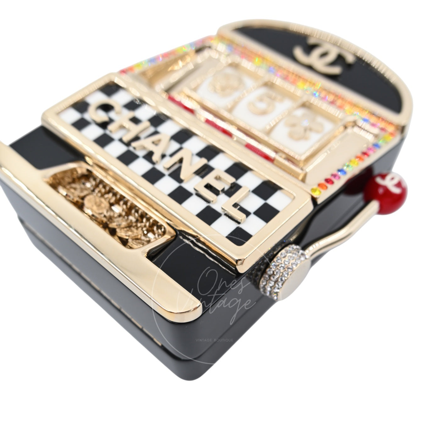 [Pre-owned] Chanel Casino Monaco Slot Machine GHW Evening Bag