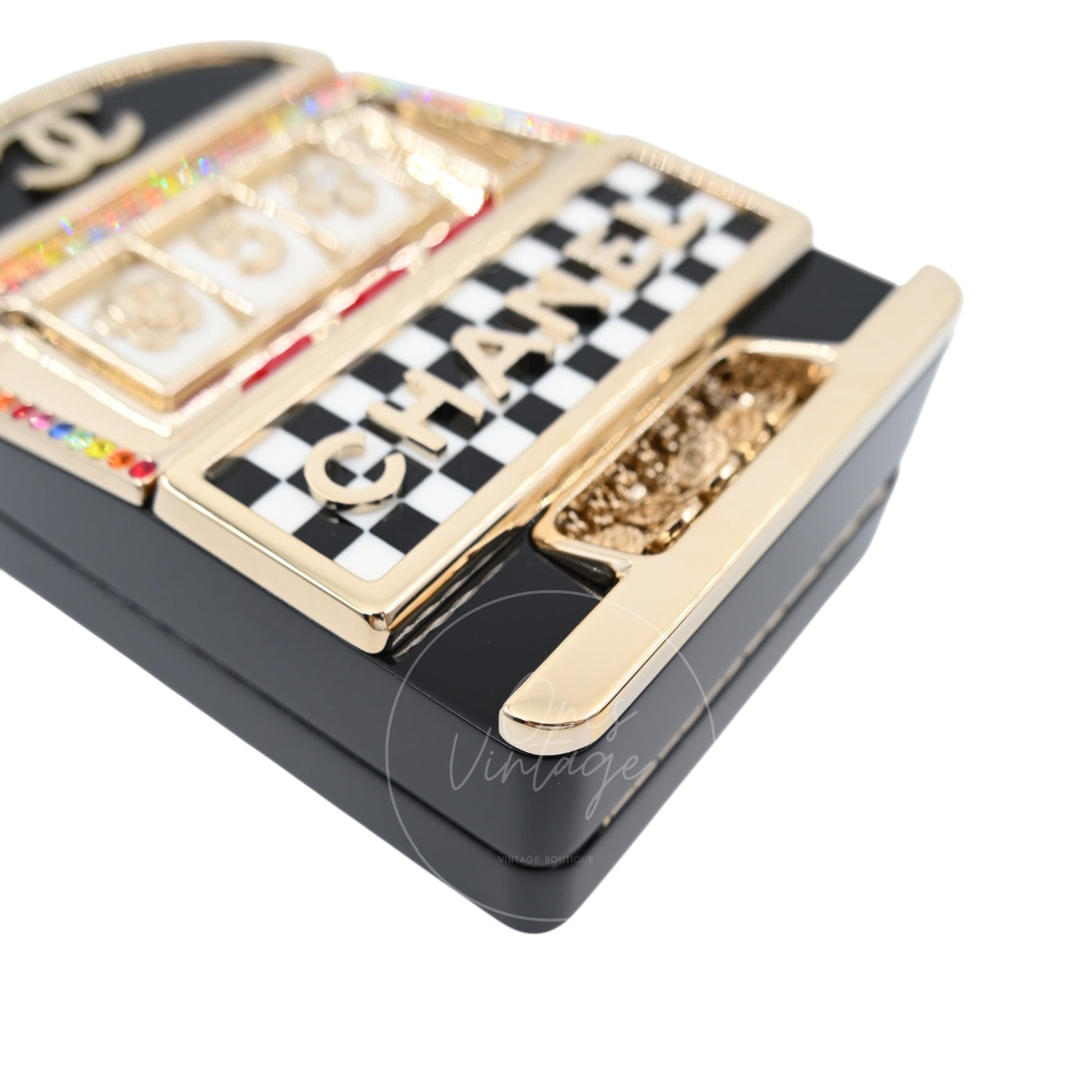 [Pre-owned] Chanel Casino Monaco Slot Machine GHW Evening Bag