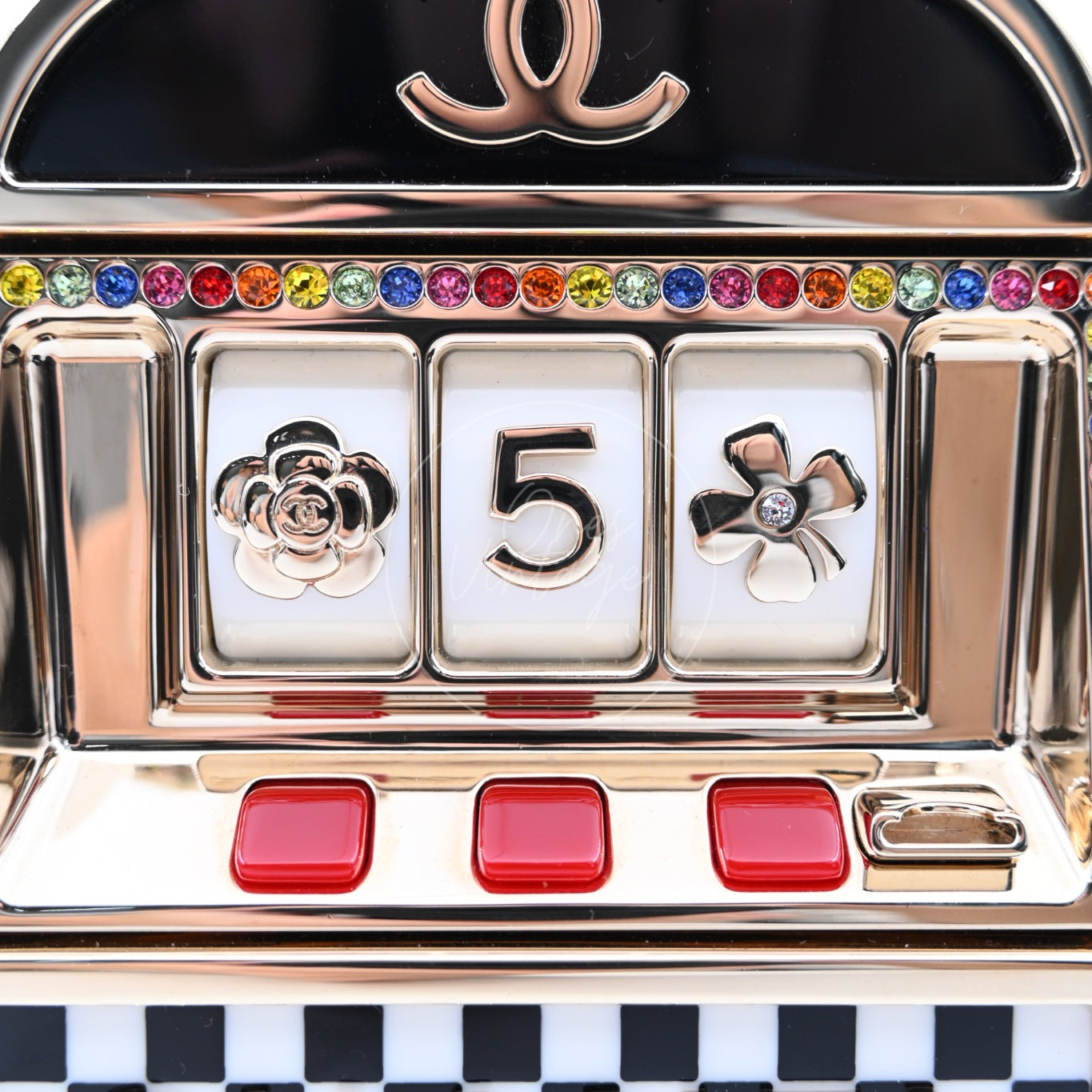 [Pre-owned] Chanel Casino Monaco Slot Machine GHW Evening Bag