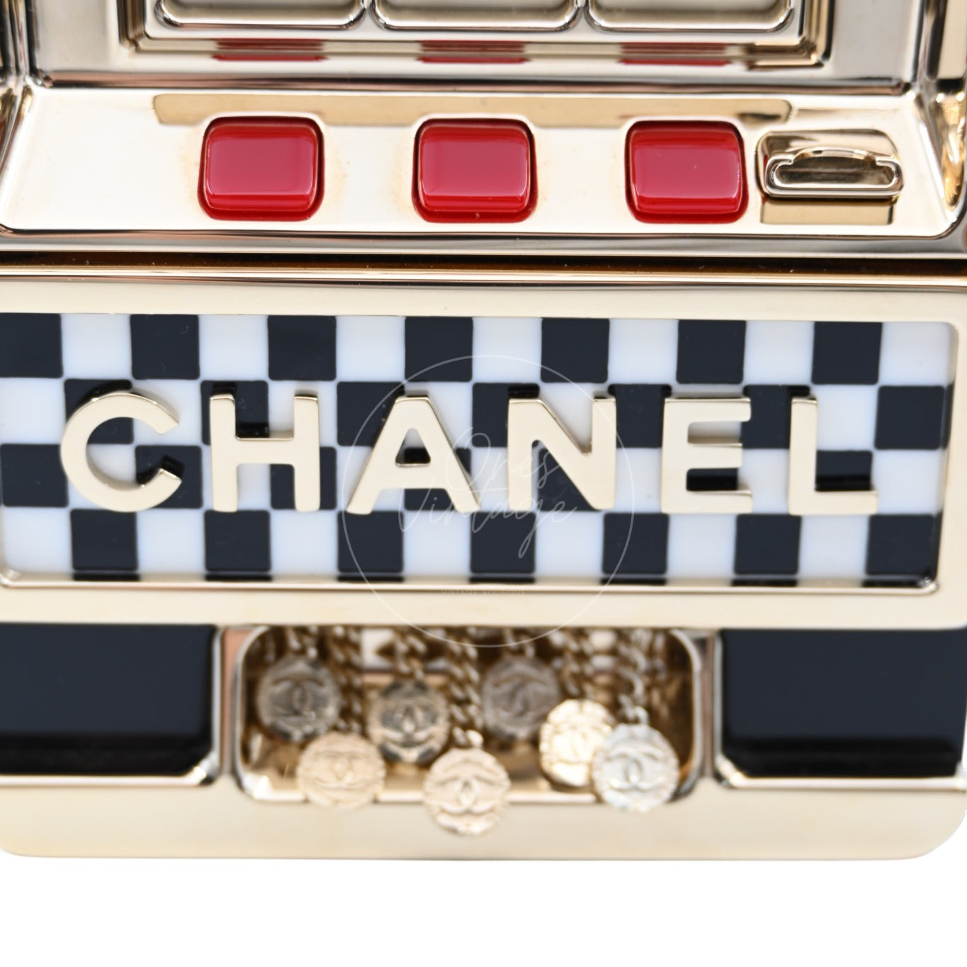 [Pre-owned] Chanel Casino Monaco Slot Machine GHW Evening Bag