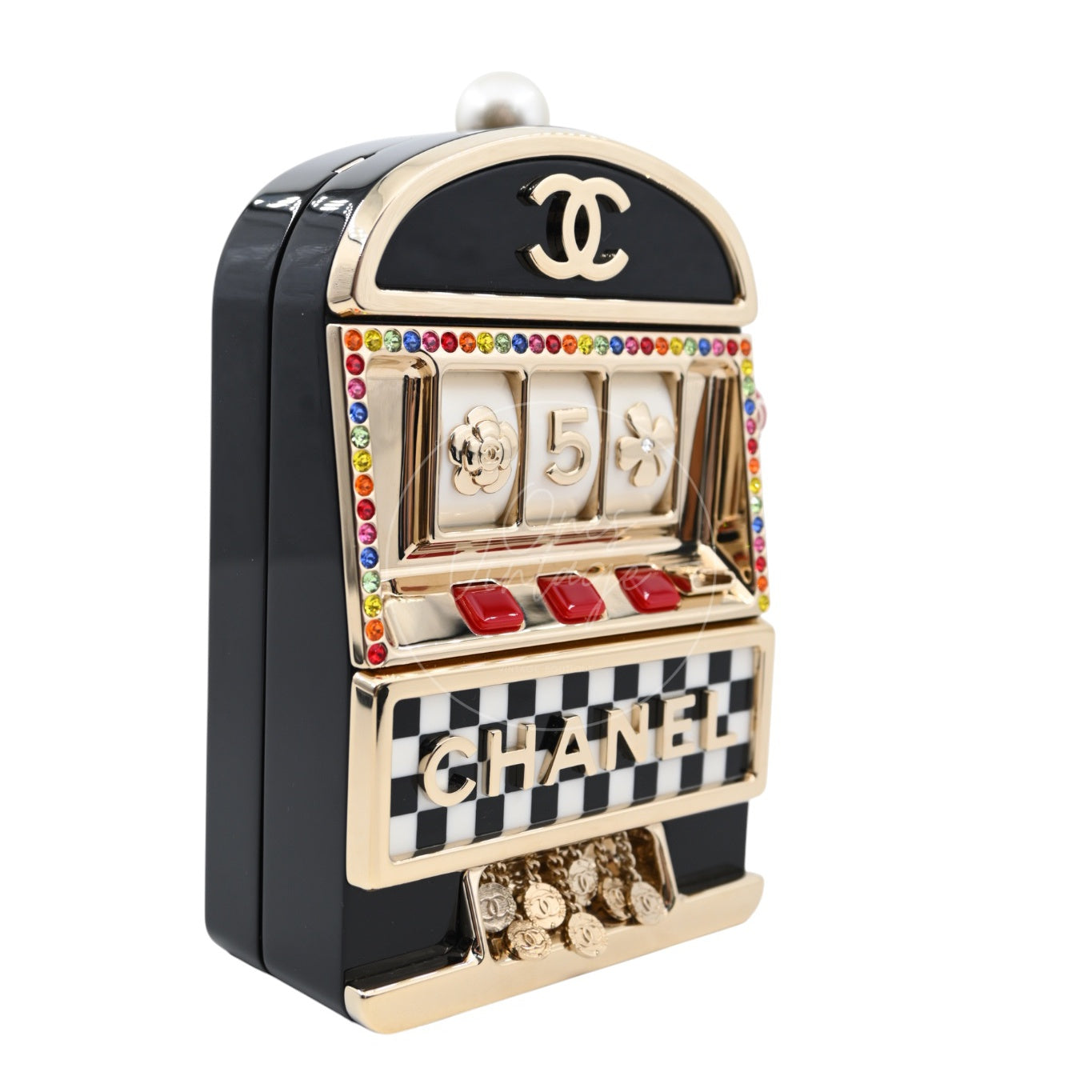 [Pre-owned] Chanel Casino Monaco Slot Machine GHW Evening Bag