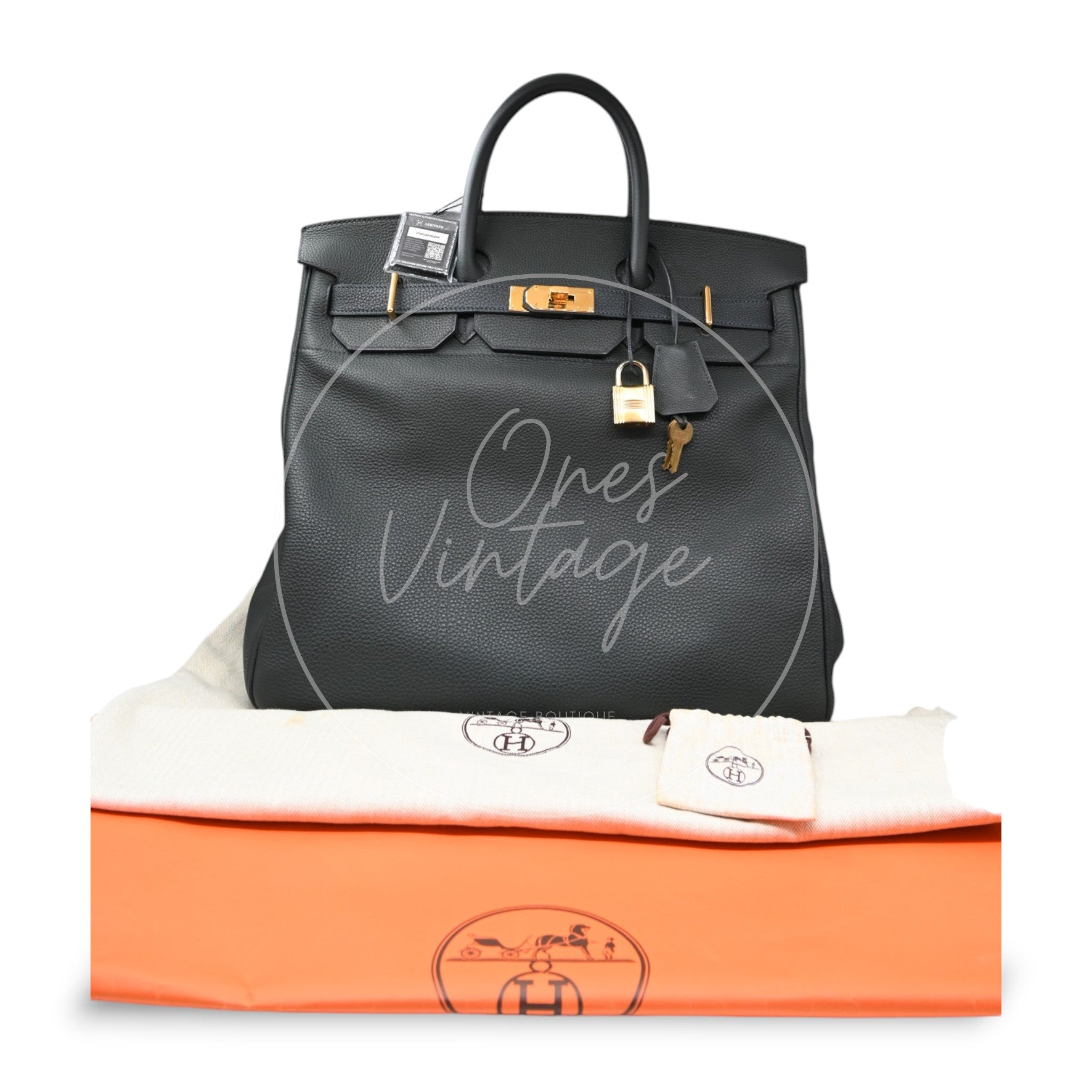 Hermes HAC40 GHW Dark Green Stamp X