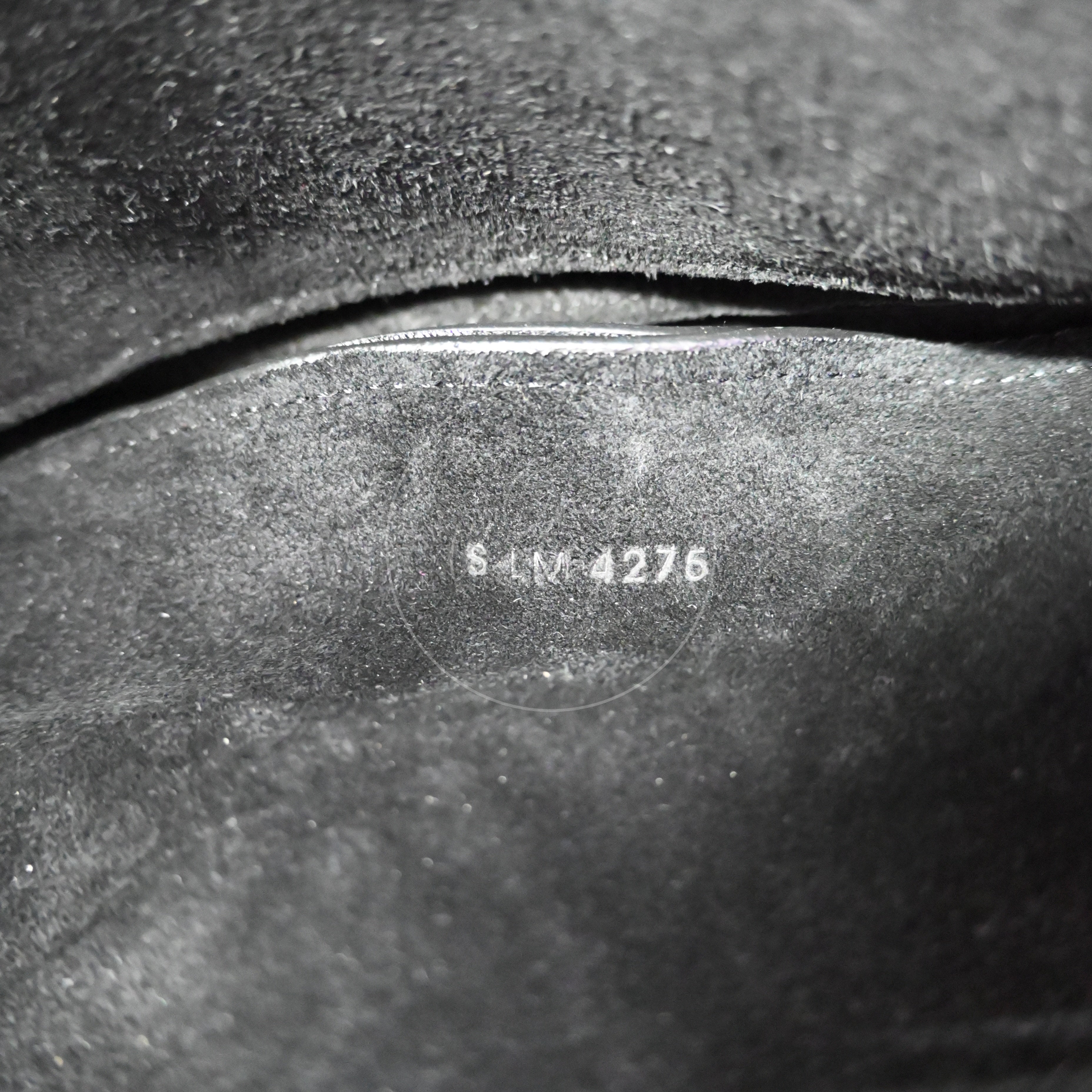 [Pre-owned] Celine Halfmoon Soft Triomphe Bag In Supple Shiny Lambskin